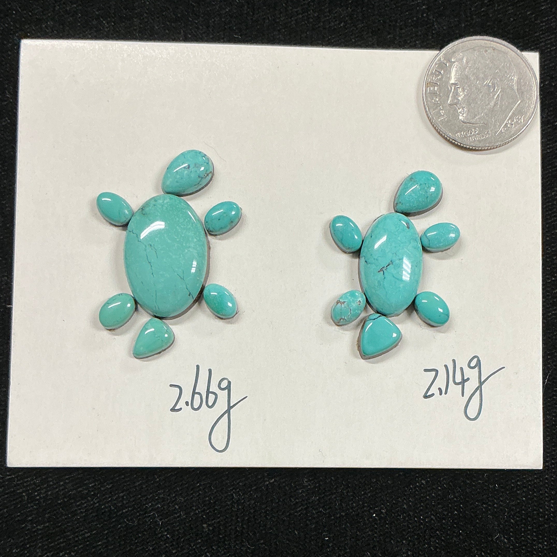 Turquoise Cabochon Card. ~19 carats. $48.