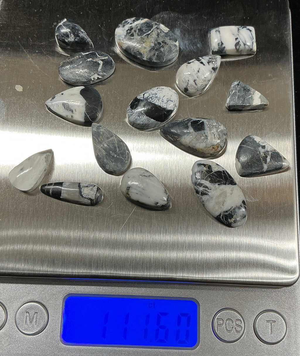 White Buffalo Cabochons Lot. ~111 Carats. $138.75. Lot 6