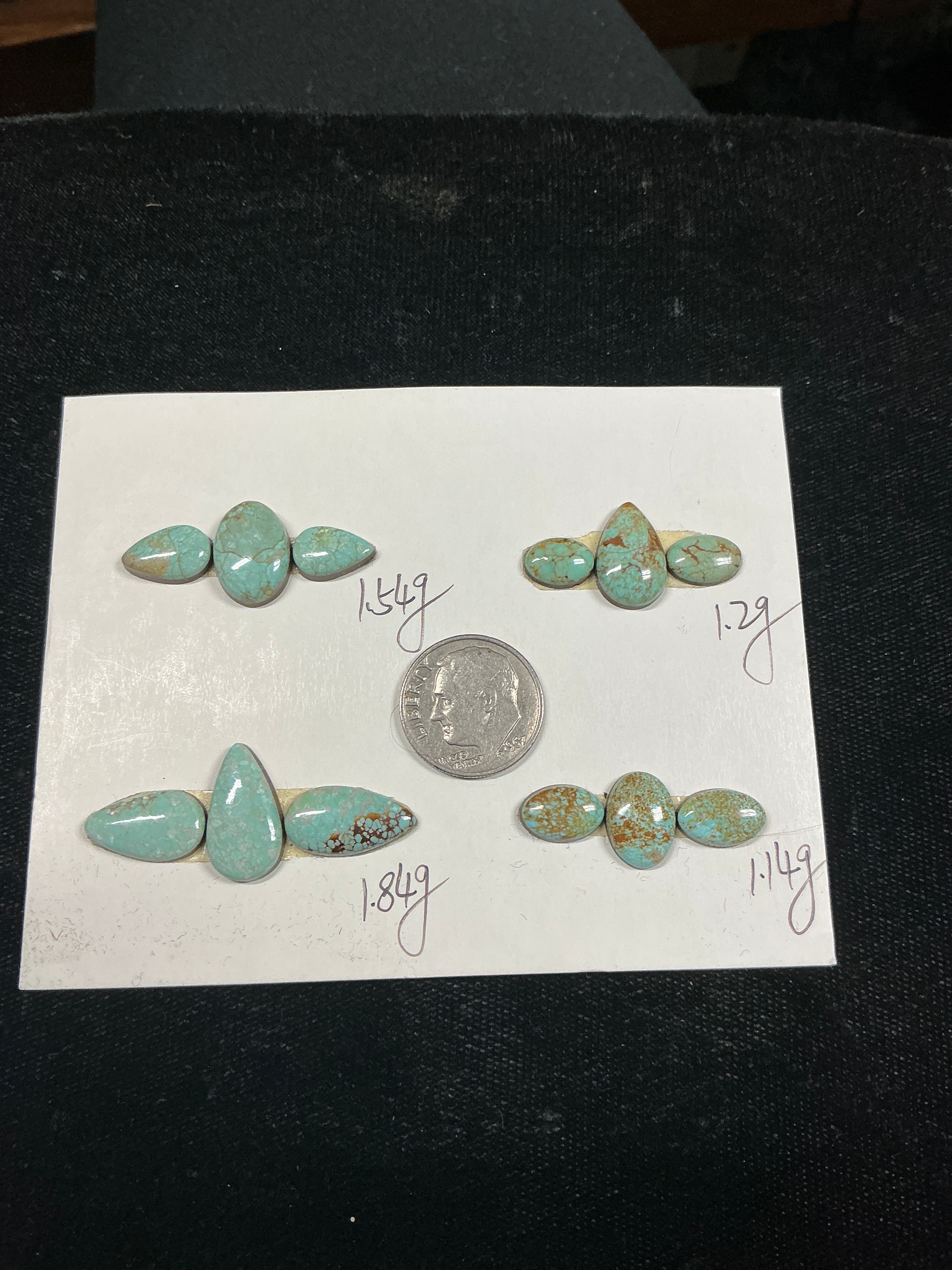 Turquoise Cabochon Card. ~30 carats. $57.