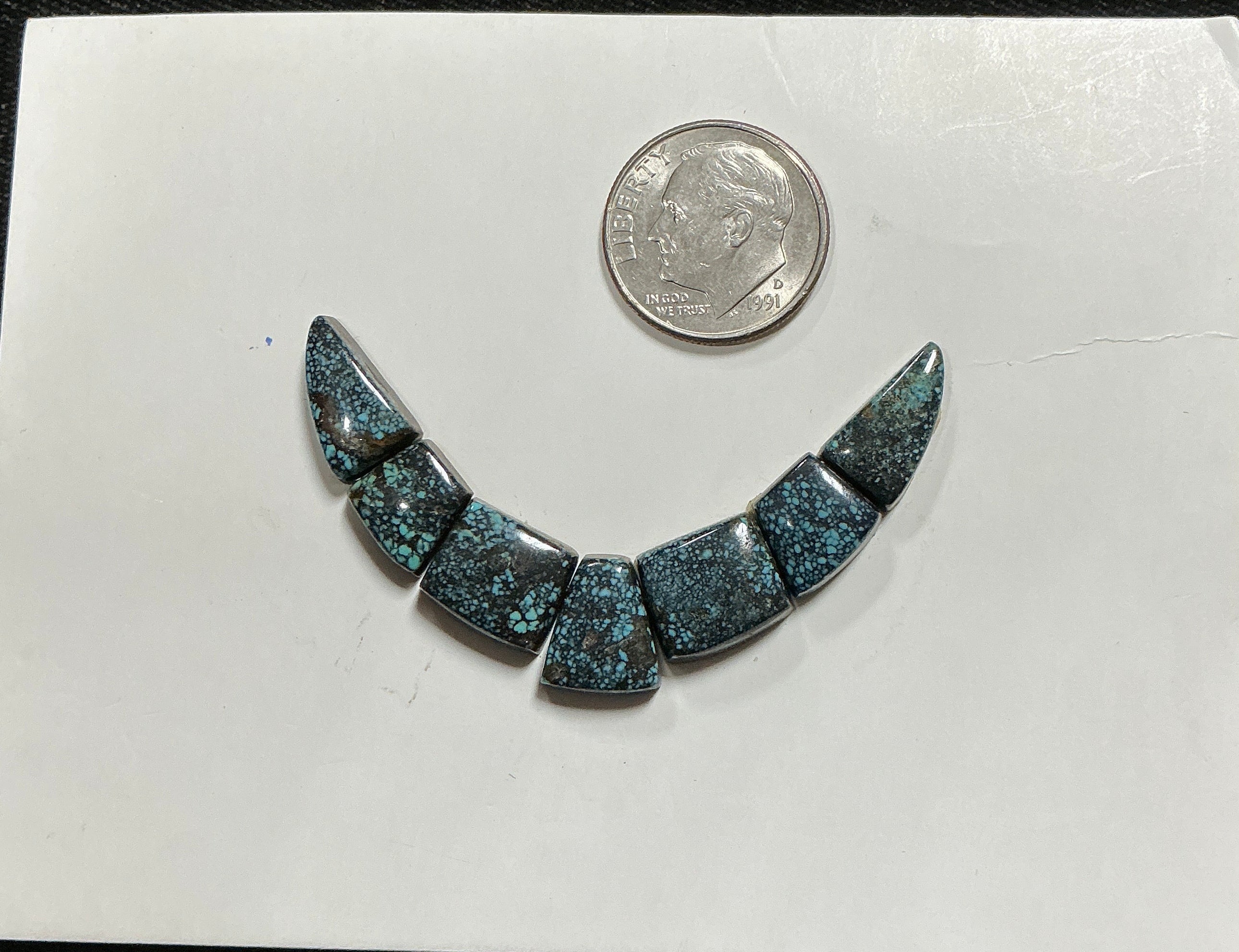 Turquoise Cabochons Card Set. Lot 73.$67.50