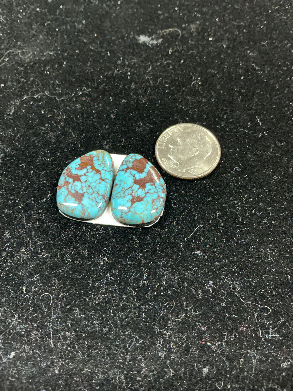 Matching Egyptian Turquoise Cabs. ~15 Carats. $45.