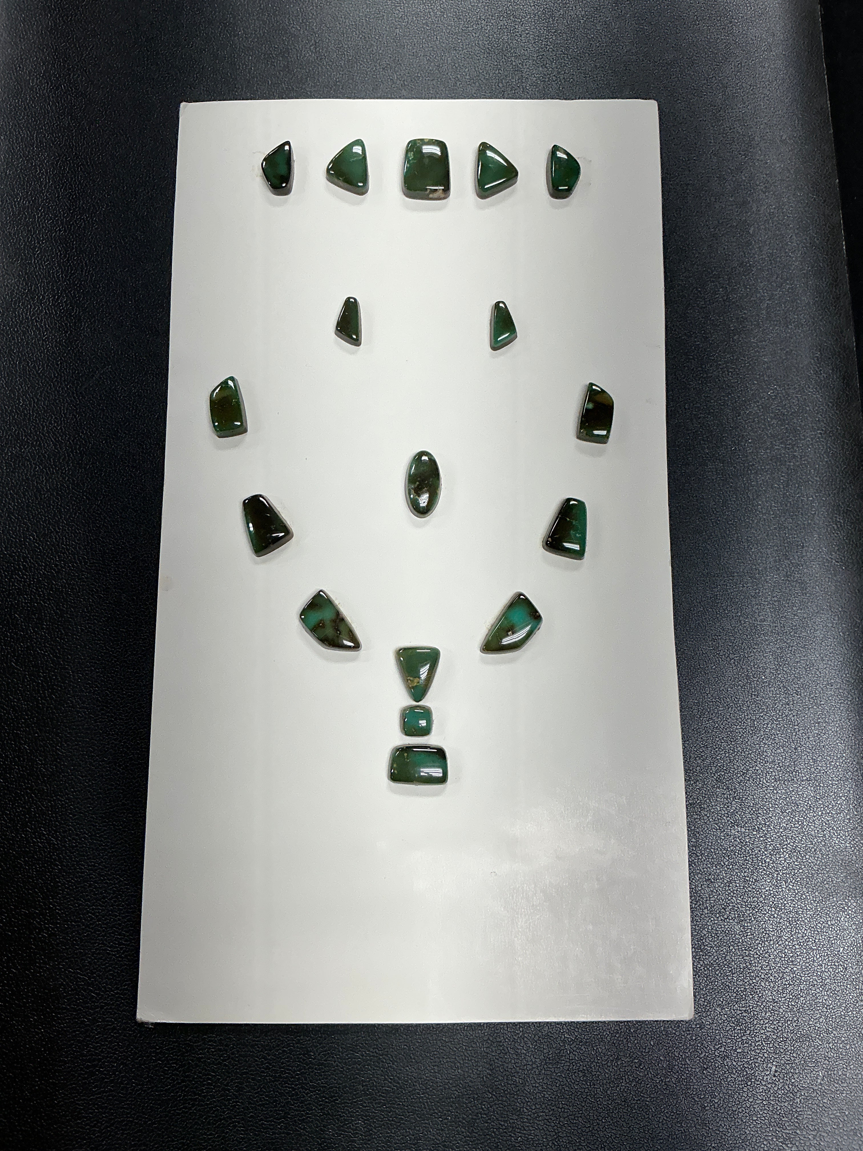 Turquoise Cabochons Card Set. Lot 8. $128.
