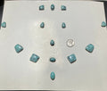 Turquoise Cabochons Card Set. Lot 17.$208.