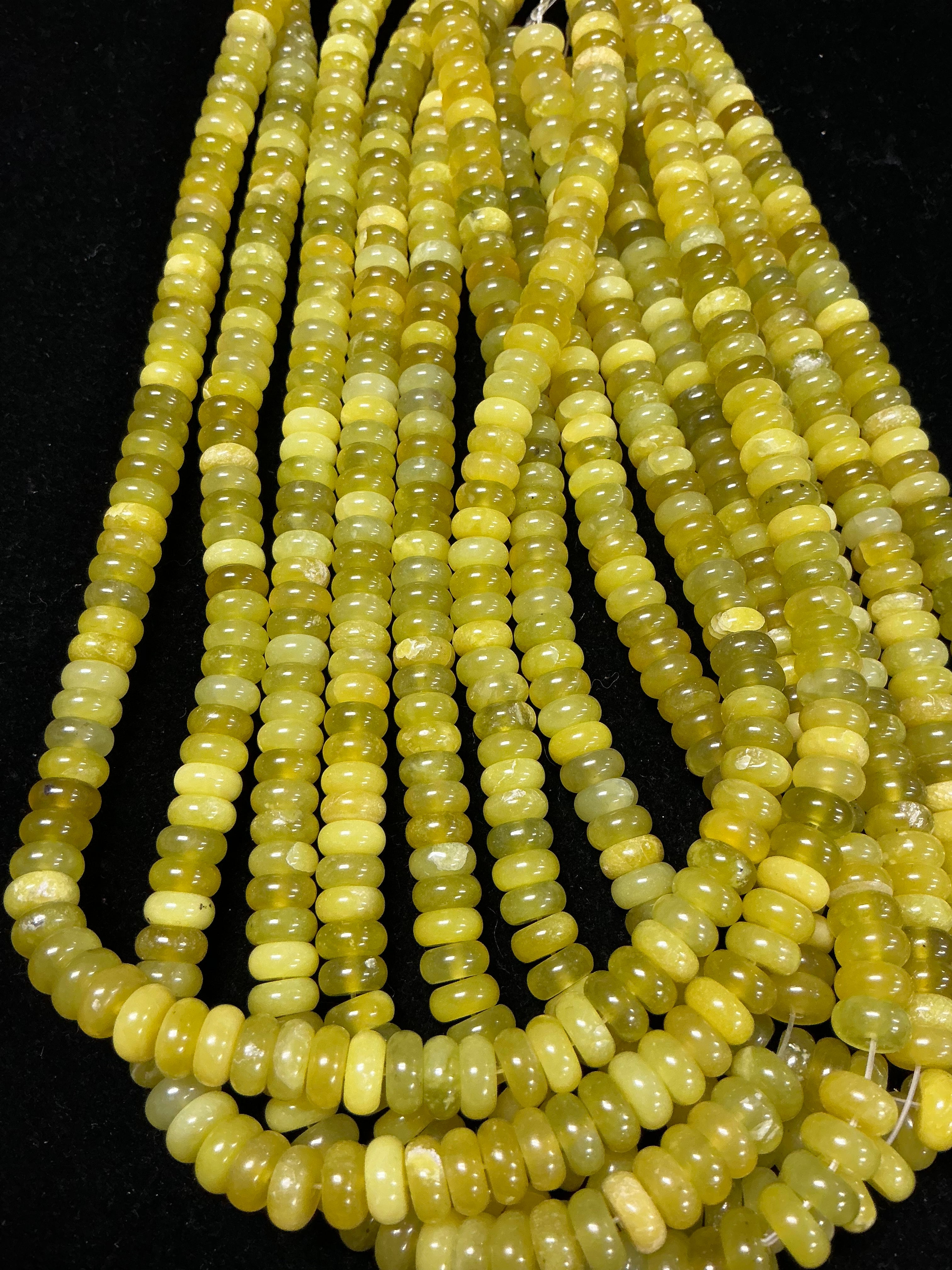 16” Serpentine Rondelle Bead Strand.$20.