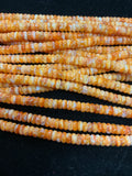 16” Orange Spiny Rondelle Bead Strand. $44.