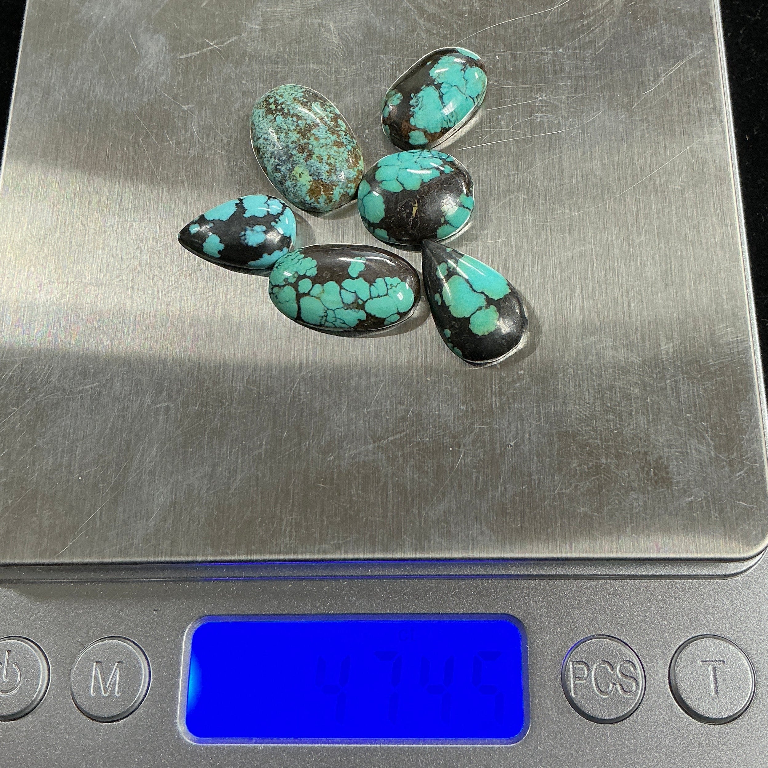 Old Spiderweb Turquoise lot 1. ~47 carats. $94.