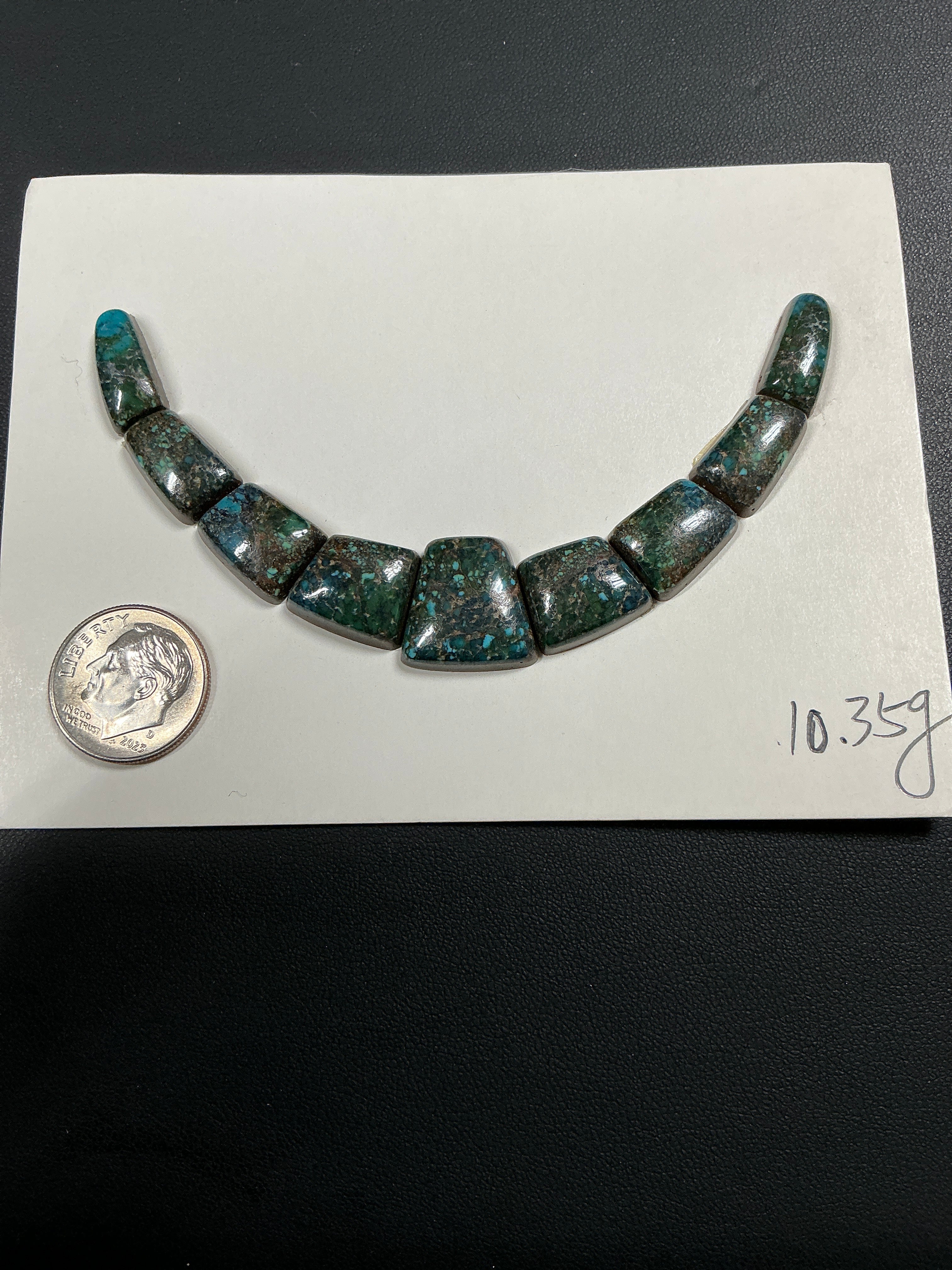 Turquoise Cabochons Card Set. Lot 45.$103.
