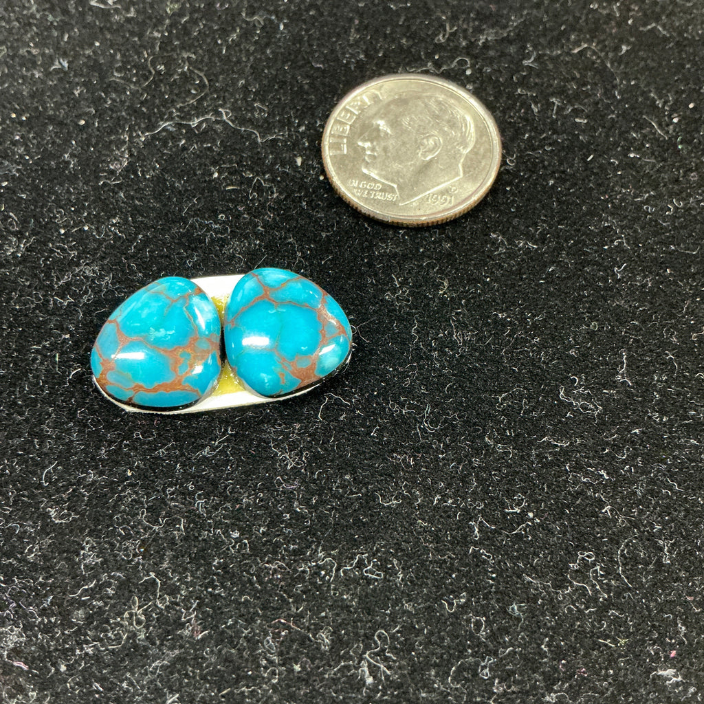 Matching Egyptian Turquoise Cabs. ~8 Carats. $24.