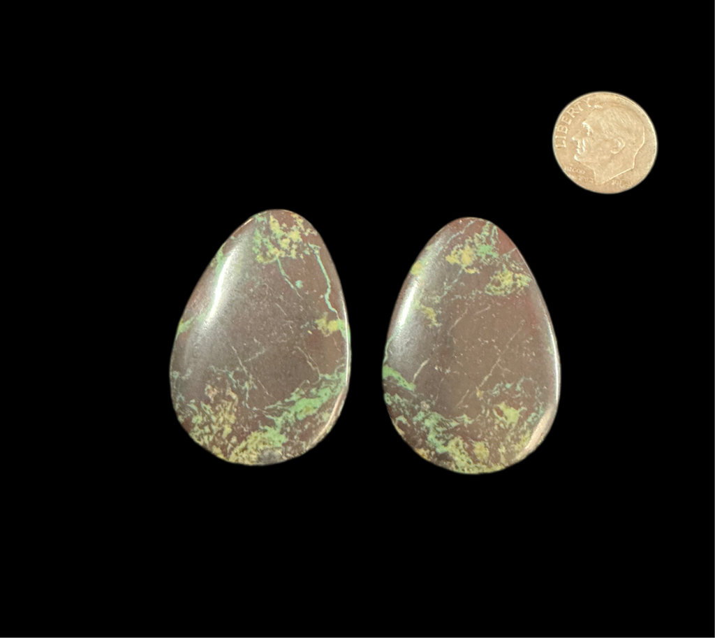 BLACK JACK TURQUOISE CABOCHONS. LOT 8. ~ 90 Carats. $90