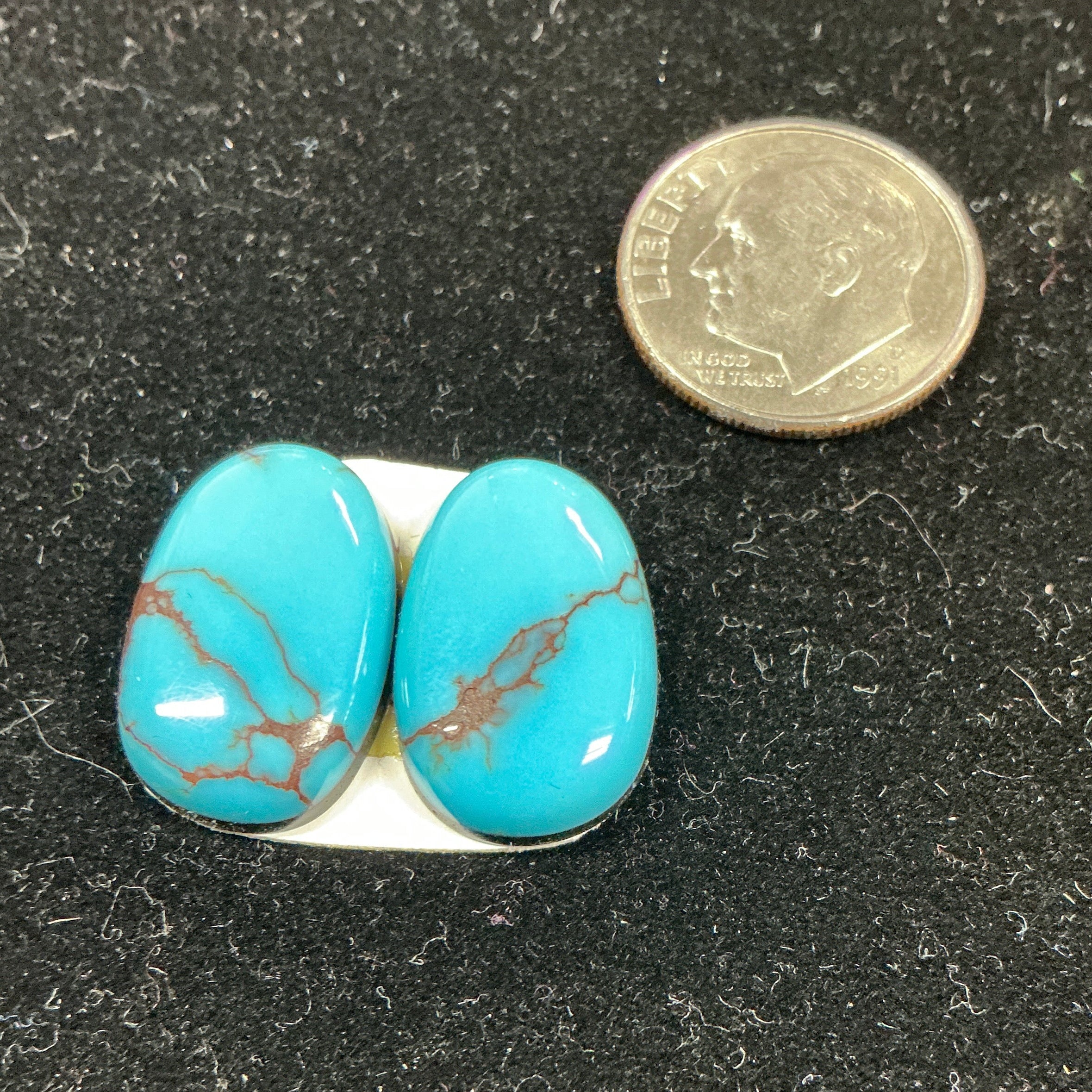 Matching Egyptian Turquoise Cabs. ~13 Carats. $39.