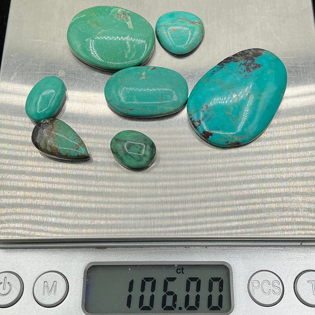 Genuine Turquoise Cabochons. ~100 Cts. $69.