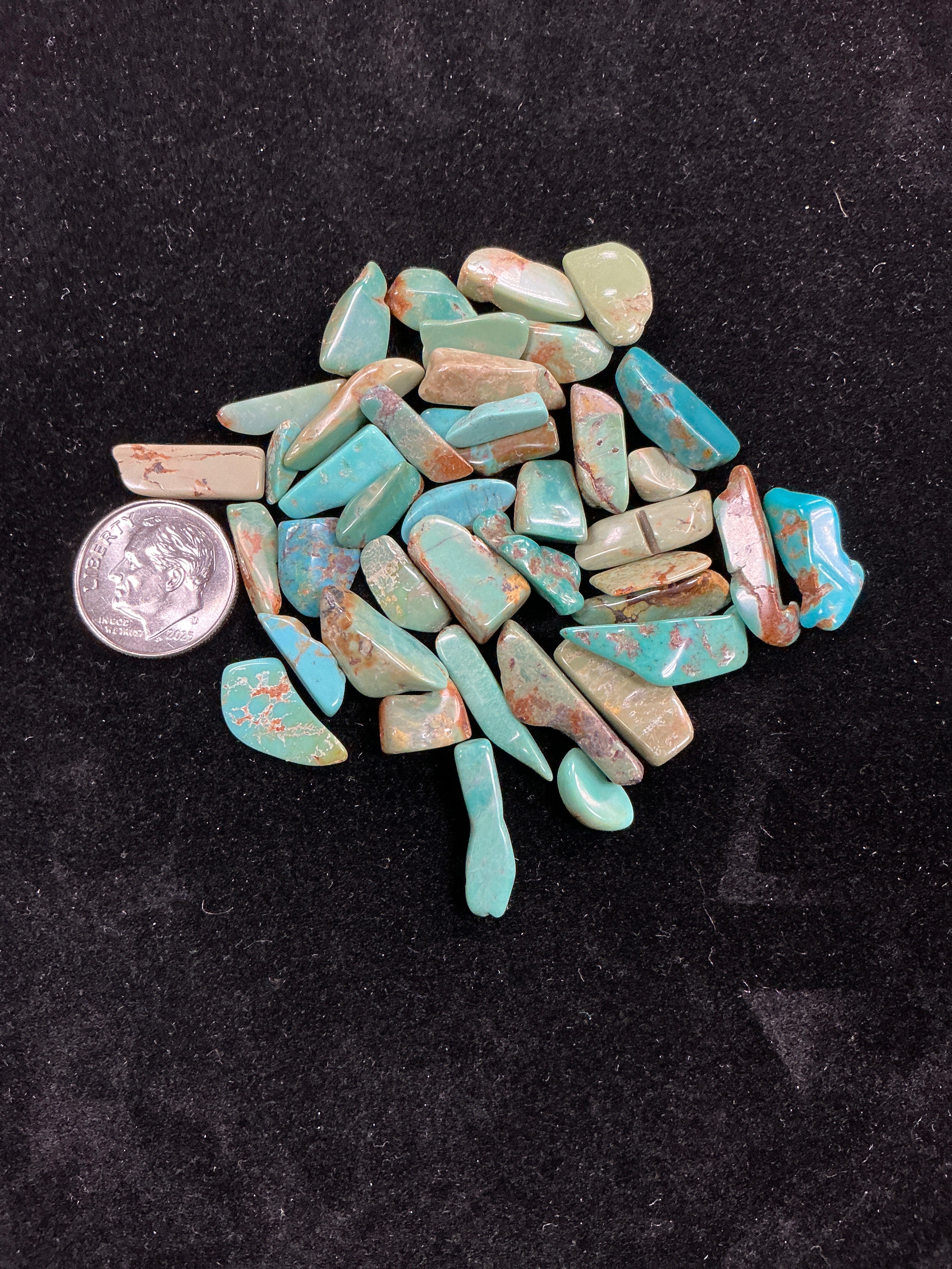 Mixed American Turquoise Chips. $10.