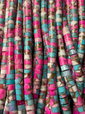 16” Strand of Cotton Candy Composite Heishi Beads. 4mm. $18.