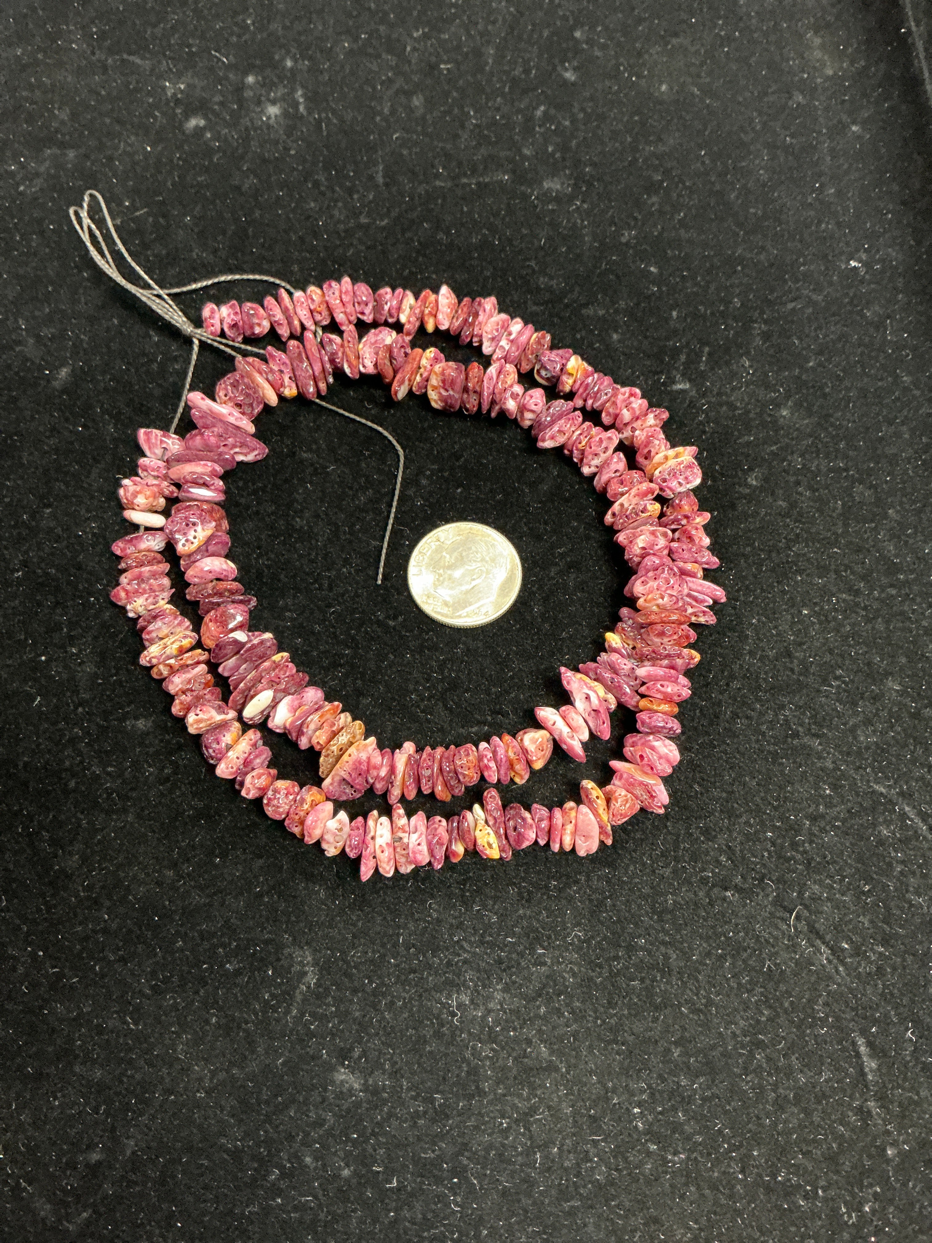 22” Purple Spiny Chip Strand