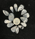 White Buffalo Cabochons Lot. ~ 98 Carats. $122.50. Lot 8