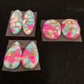 COTTON CANDY BLOCK CABOCHONS. 3 MATCHING SETS. LOT 5. ~83 CARATS. $62