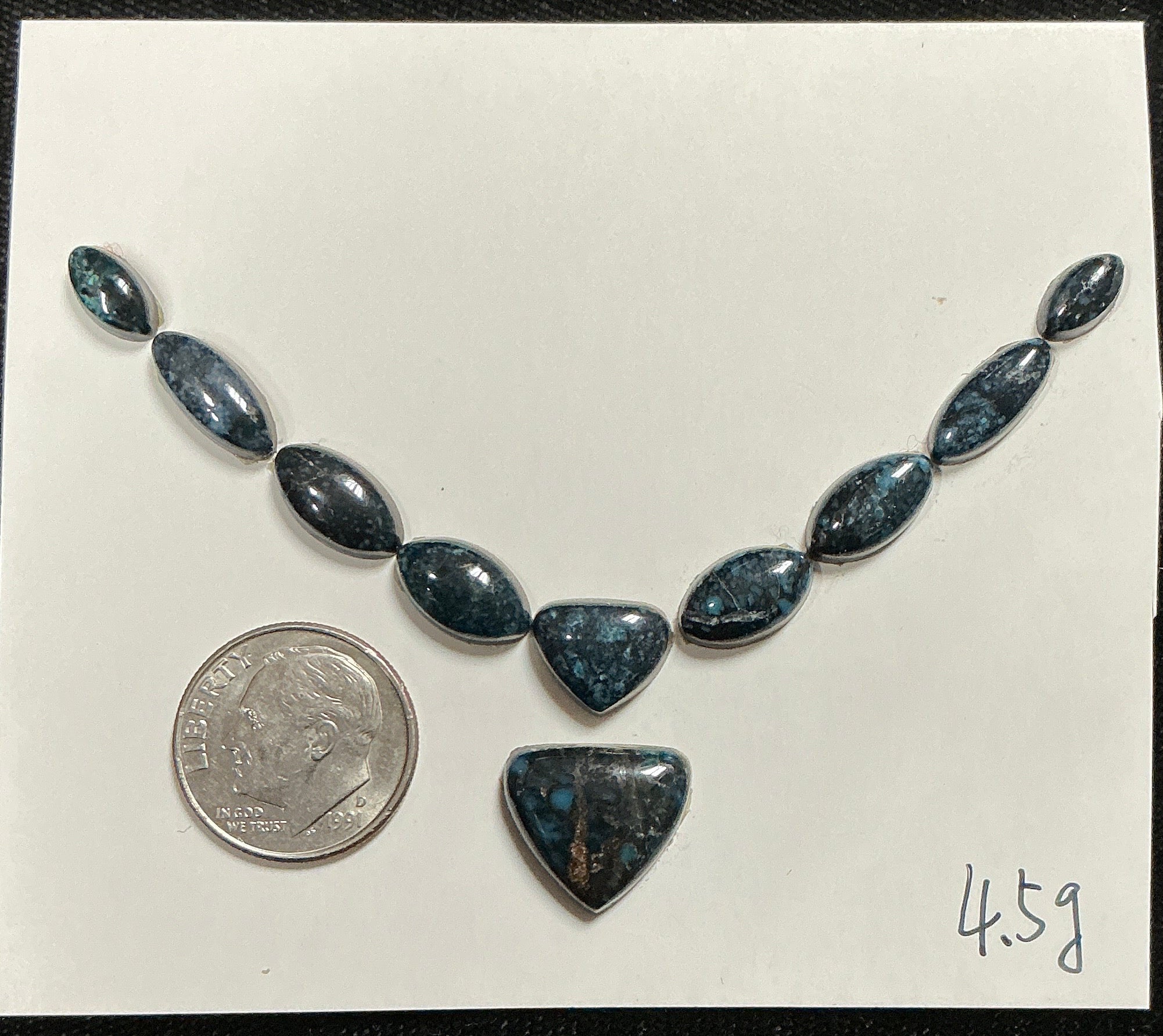 Turquoise Cabochons Card Set. Lot 75.$67.50.