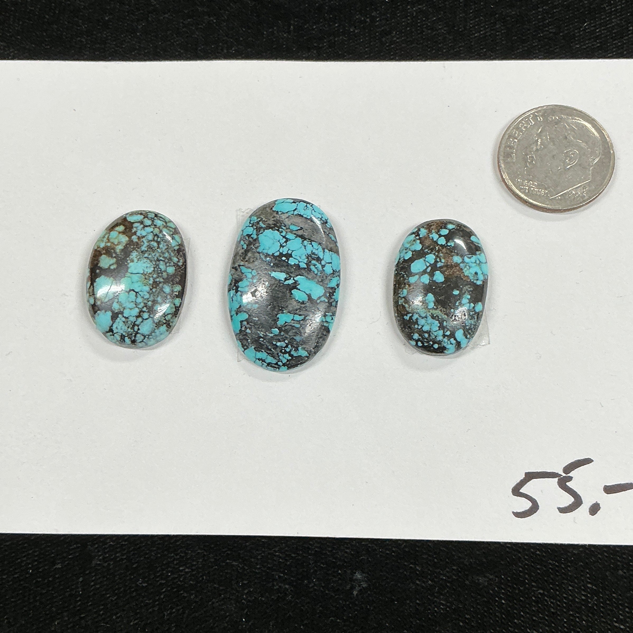 Turquoise Cabochon Card. ~48 Carats. $55.
