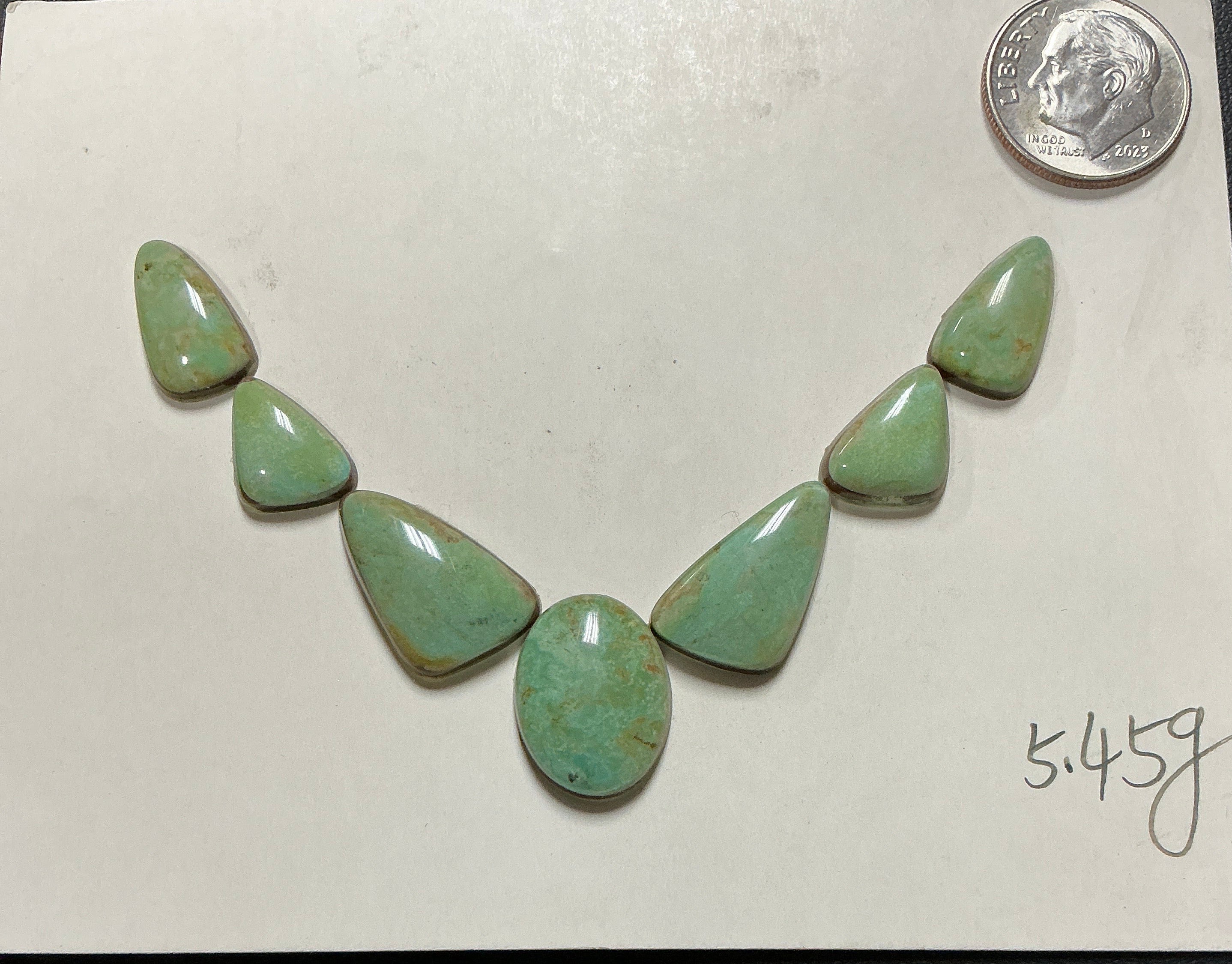 Turquoise Cabochons Card Set. Lot 50.$54.