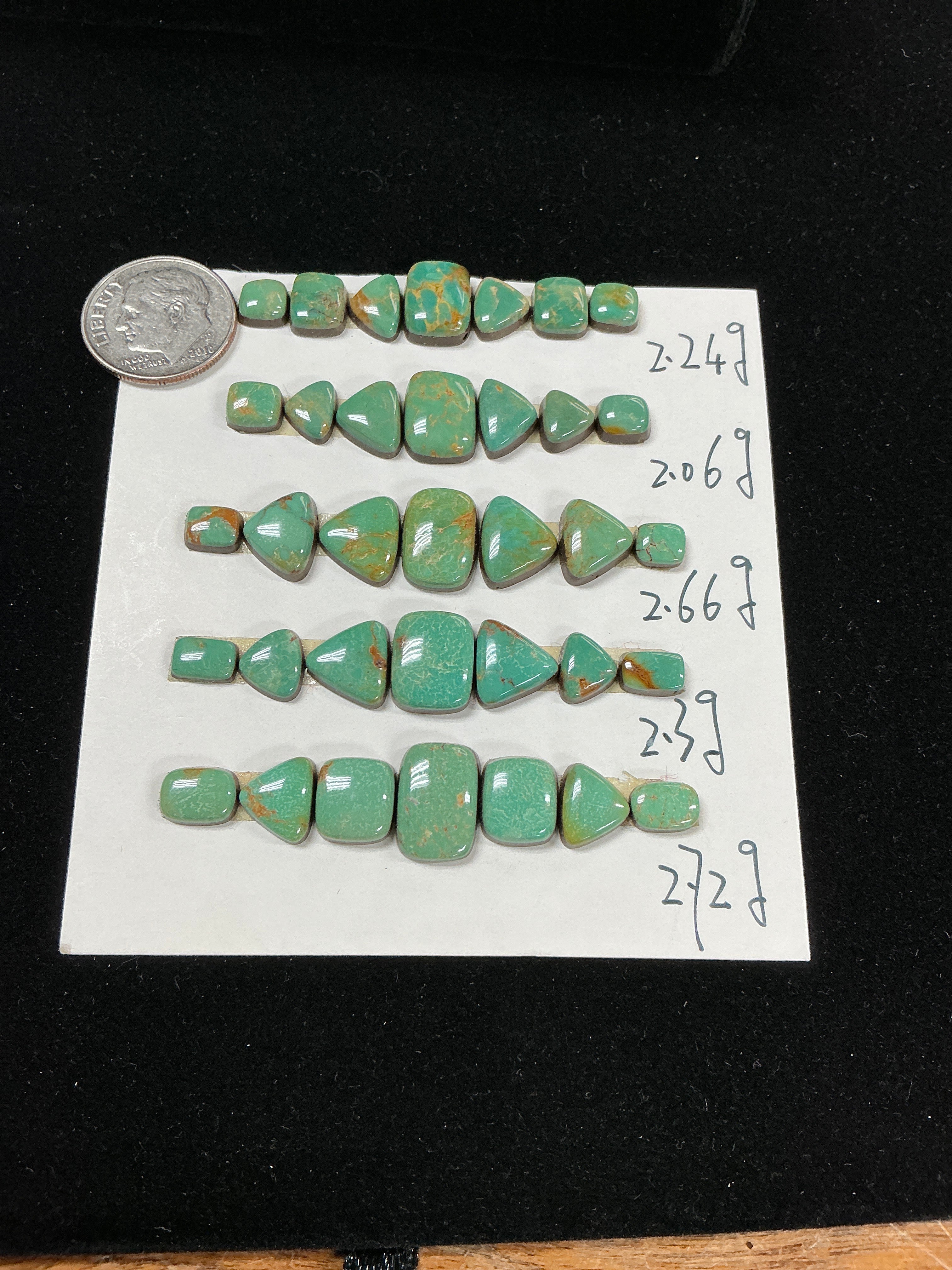 Roysten Turquoise Card. ~69 cts. $138.