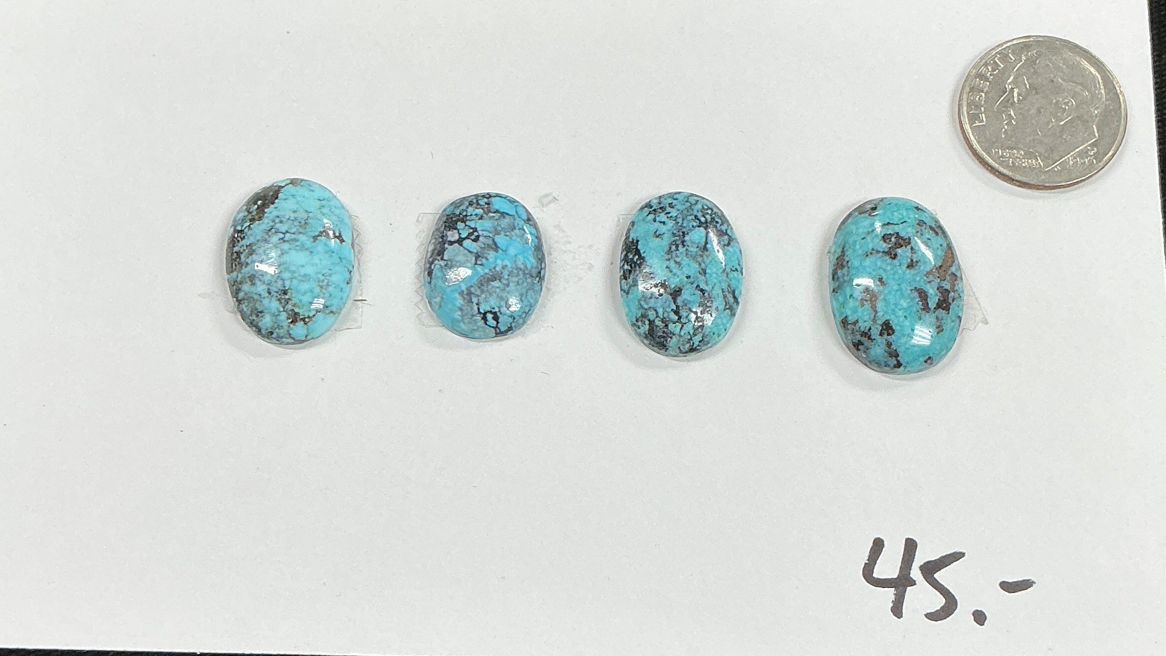 Turquoise Cabochon Card. ~39 Carats. $45.