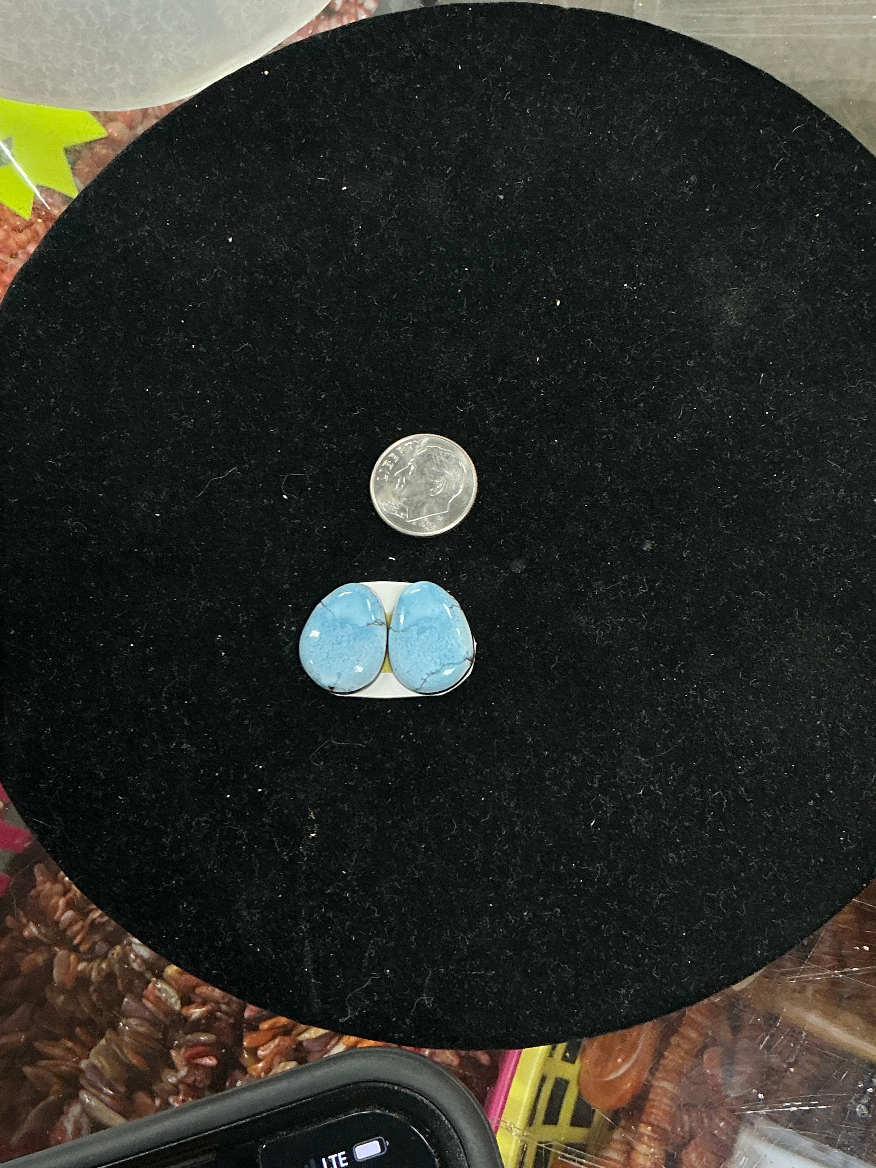 17 Carat Natural Golden Hills Matched Set. $68. Lot 14