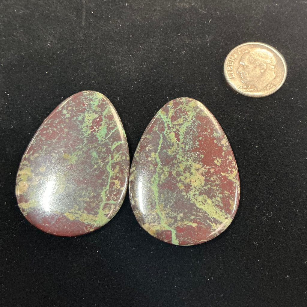 BLACK JACK TURQUOISE CABOCHONS. LOT 3. ~74 Carats