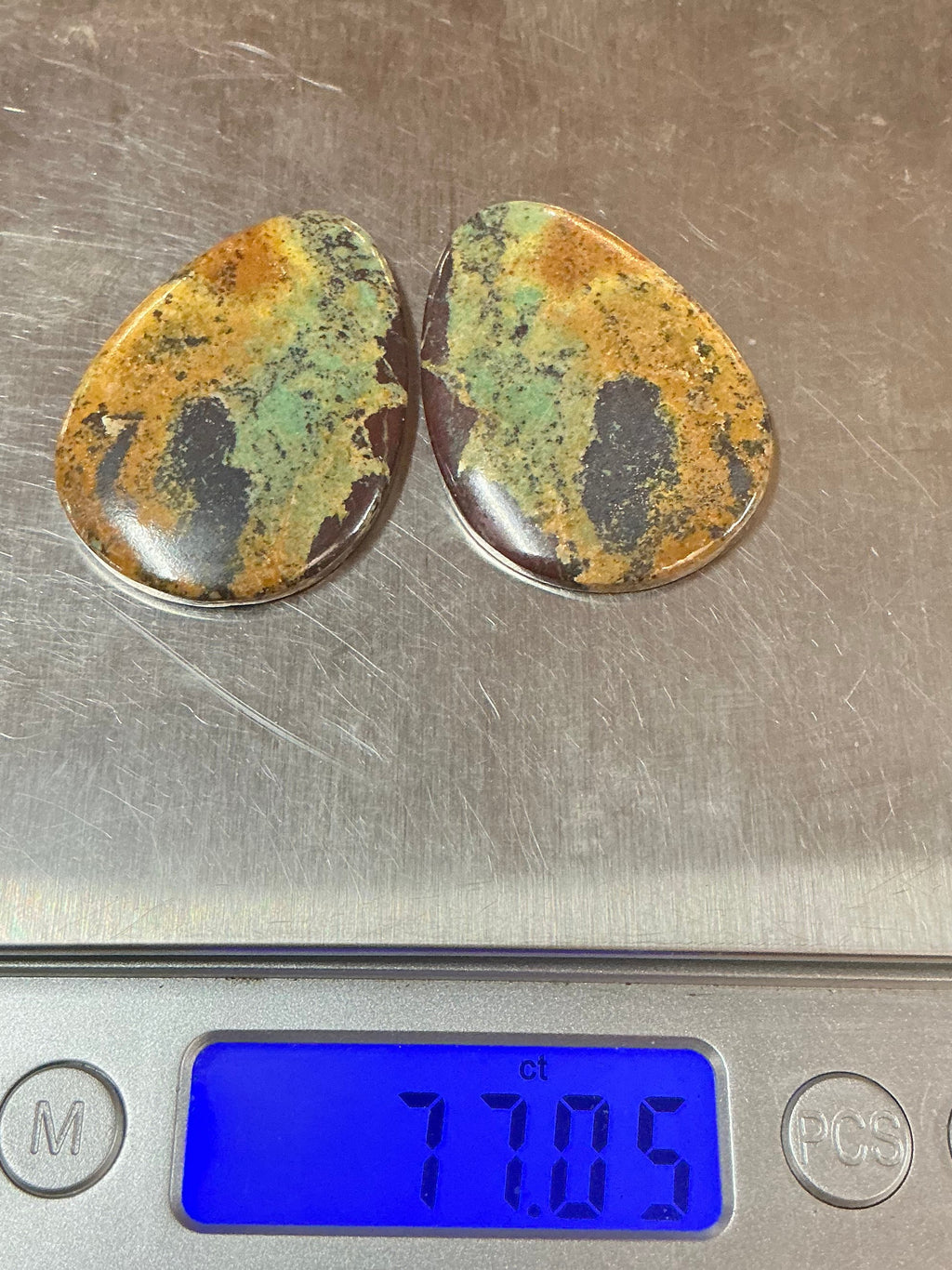 BLACK JACK TURQUOISE CABOCHONS. LOT 7. ~ Carats. $77