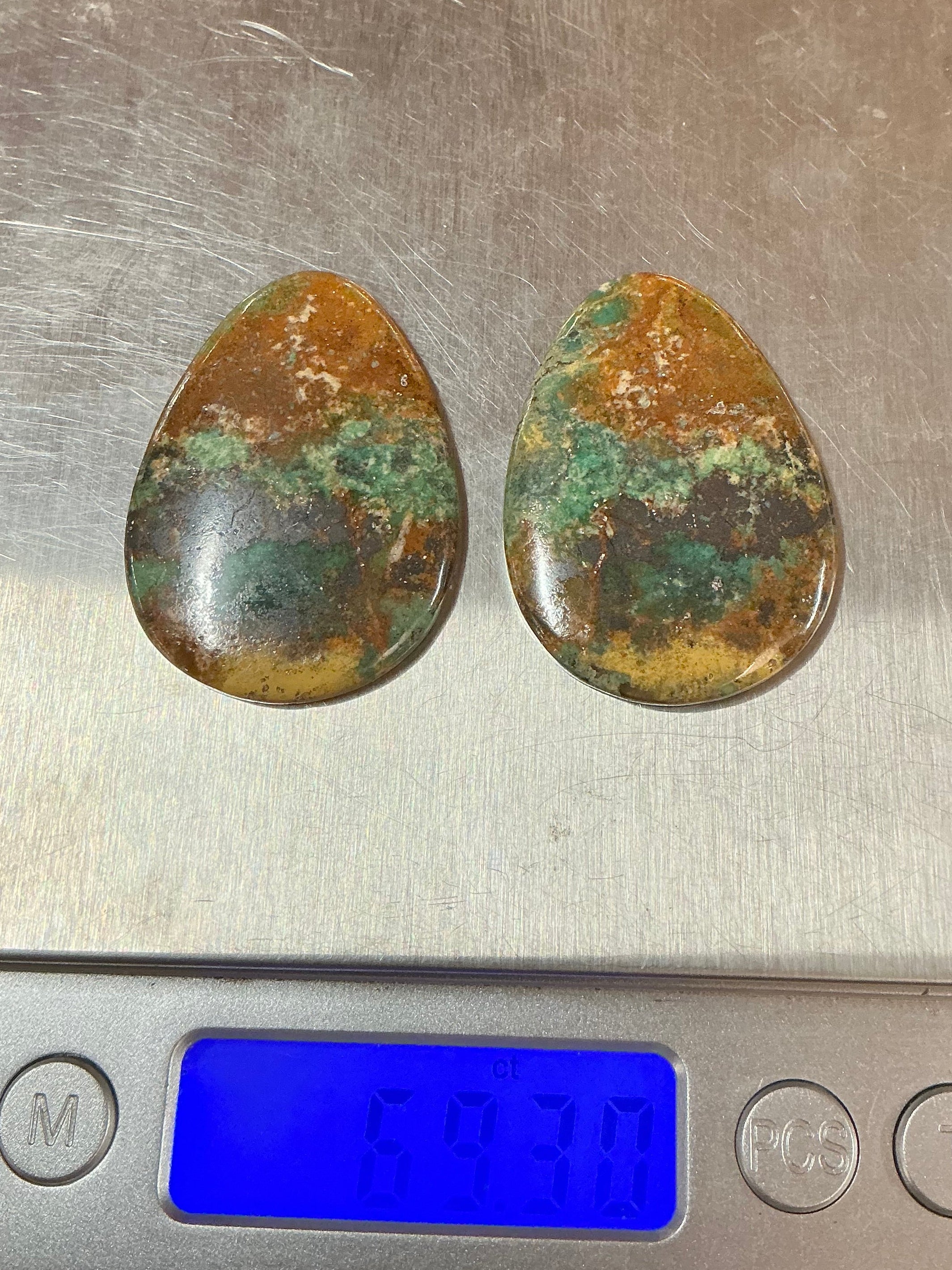 BLACK JACK TURQUOISE CABOCHONS. LOT 11. ~ 69 Carats. $69