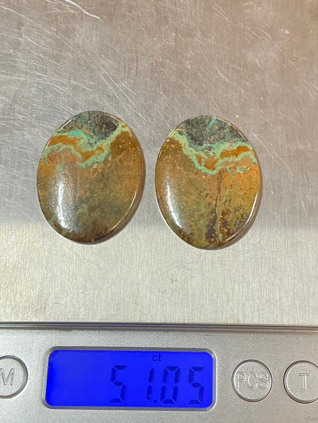 BLACK JACK TURQUOISE CABOCHONS. LOT 13. ~ 51 Carats. $51.