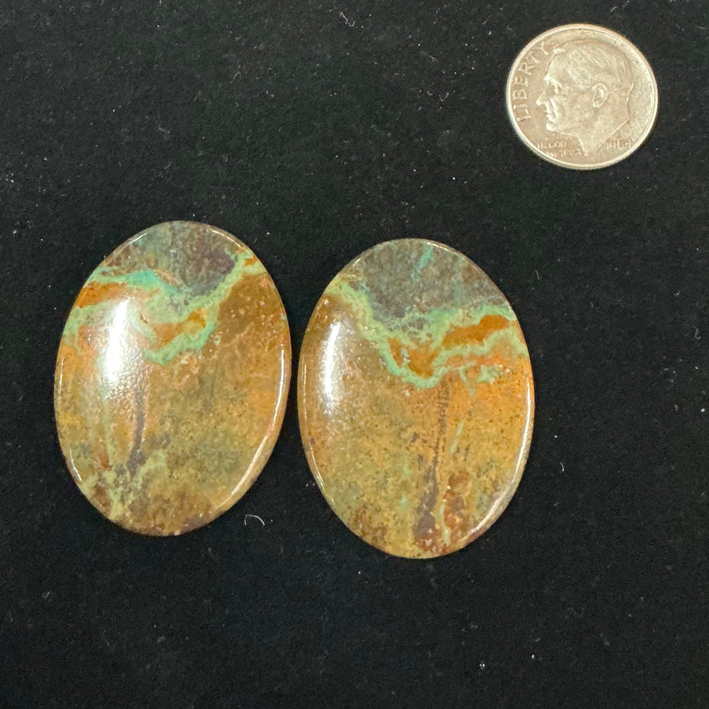 BLACK JACK TURQUOISE CABOCHONS. LOT 13. ~ 51 Carats. $51.