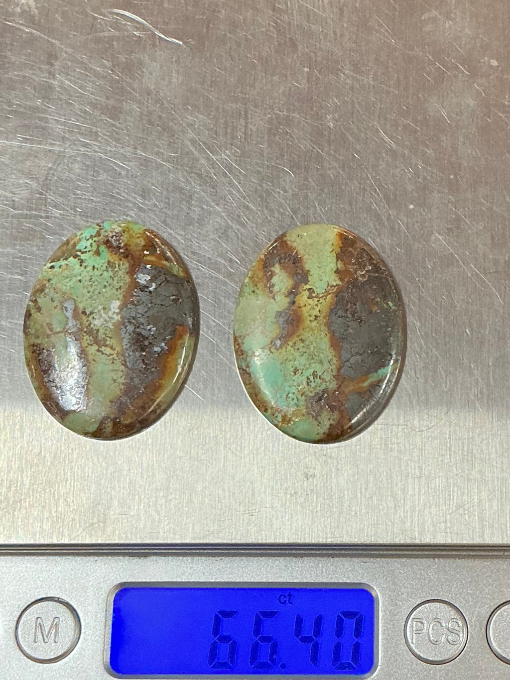 BLACK JACK TURQUOISE CABOCHONS. LOT 15. ~ 66 Carats. $66