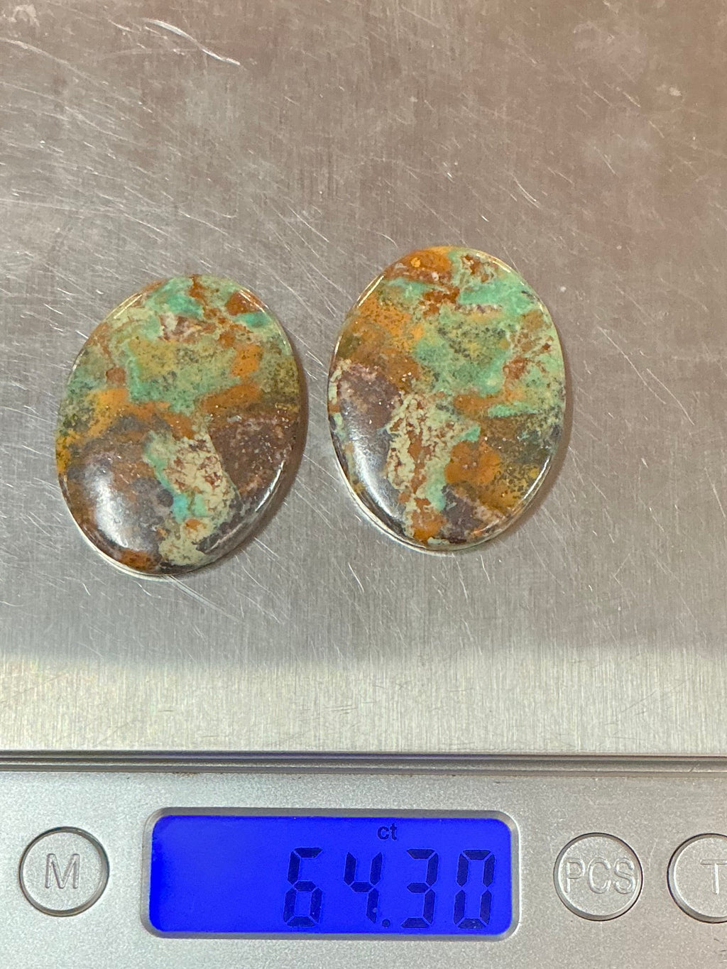 BLACK JACK TURQUOISE CABOCHONS. LOT 16. ~64 Carats. $64