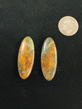 BLACK JACK TURQUOISE CABOCHONS. LOT 17. ~ 29 Carats. $29