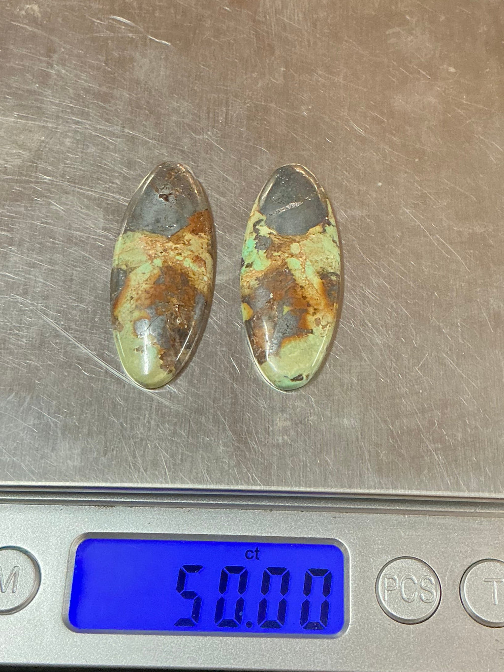 BLACK JACK TURQUOISE CABOCHONS. LOT 19. ~50 Carats. $50