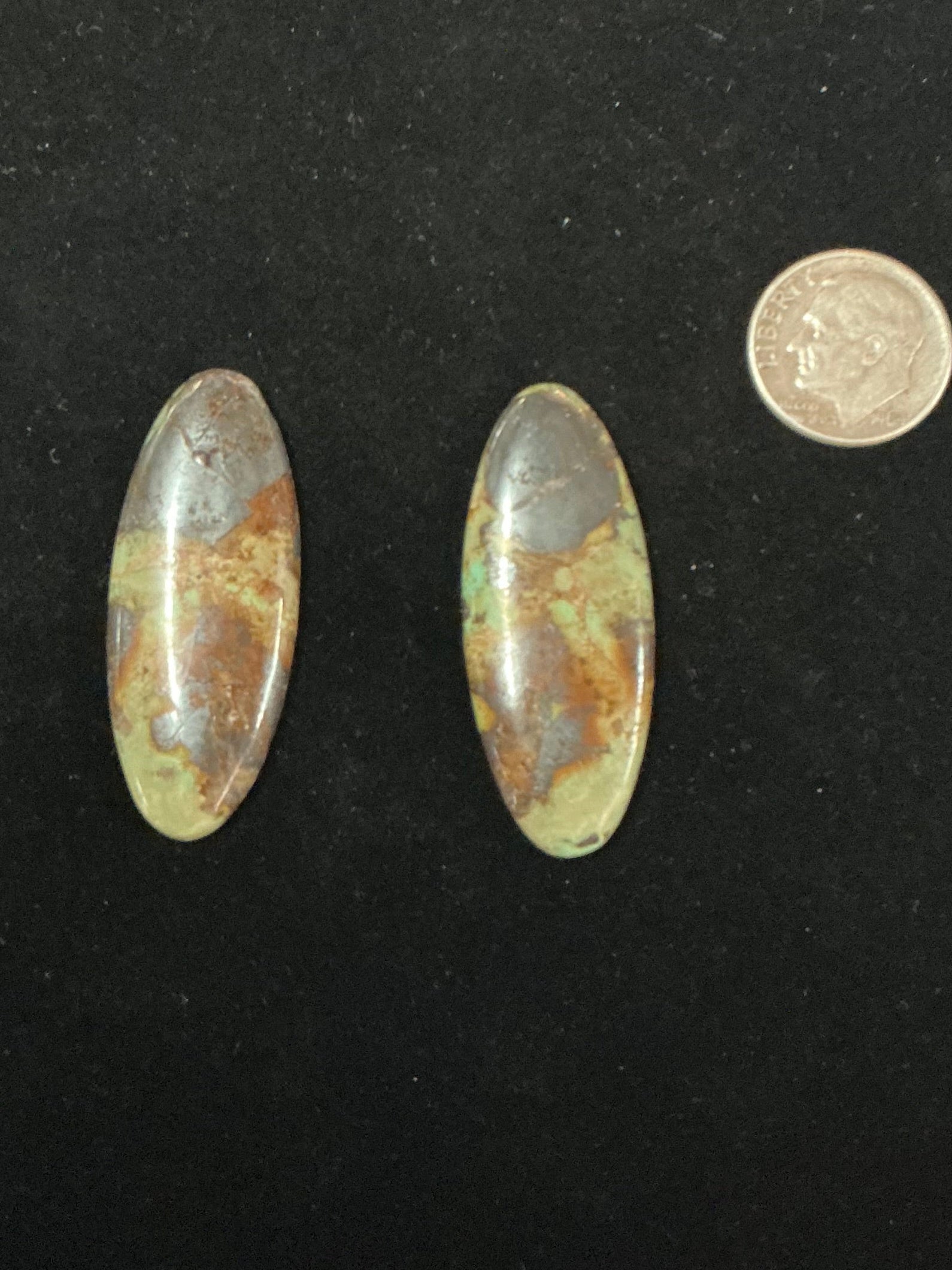 BLACK JACK TURQUOISE CABOCHONS. LOT 19. ~50 Carats. $50