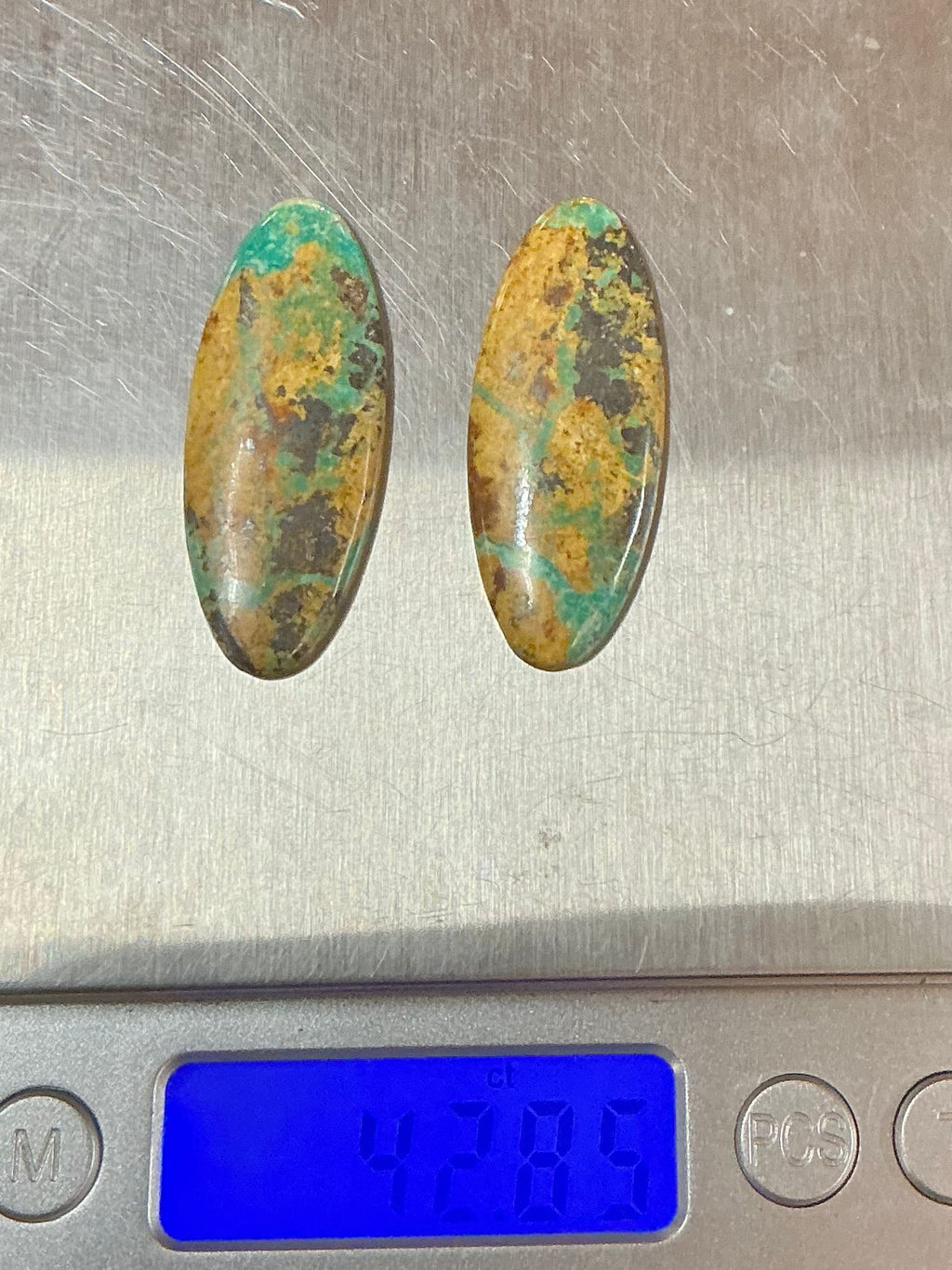 BLACK JACK TURQUOISE CABOCHONS. LOT 20. ~ 43 Carats. $43
