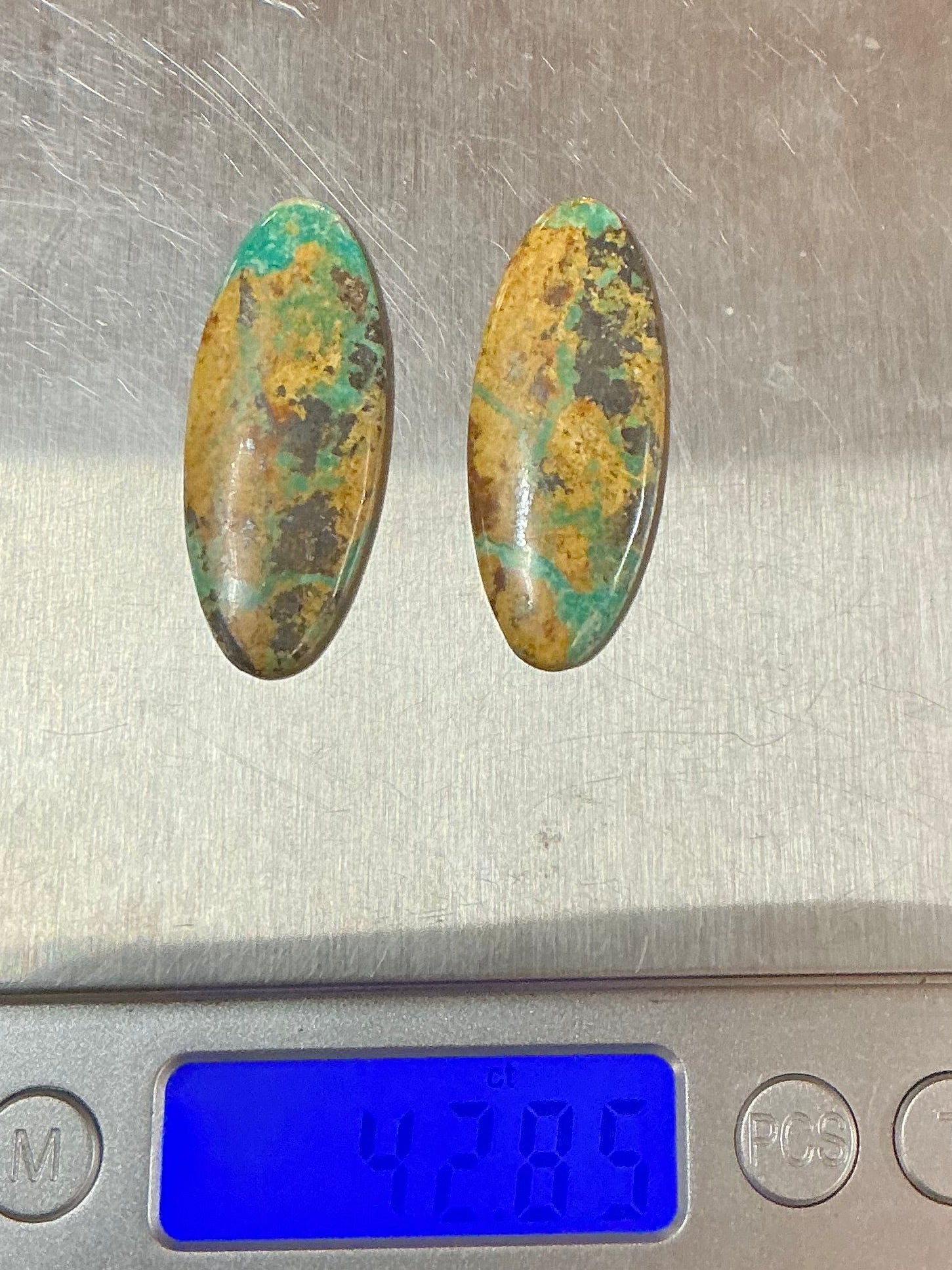 BLACK JACK TURQUOISE CABOCHONS. LOT 20. ~ 43 Carats. $43