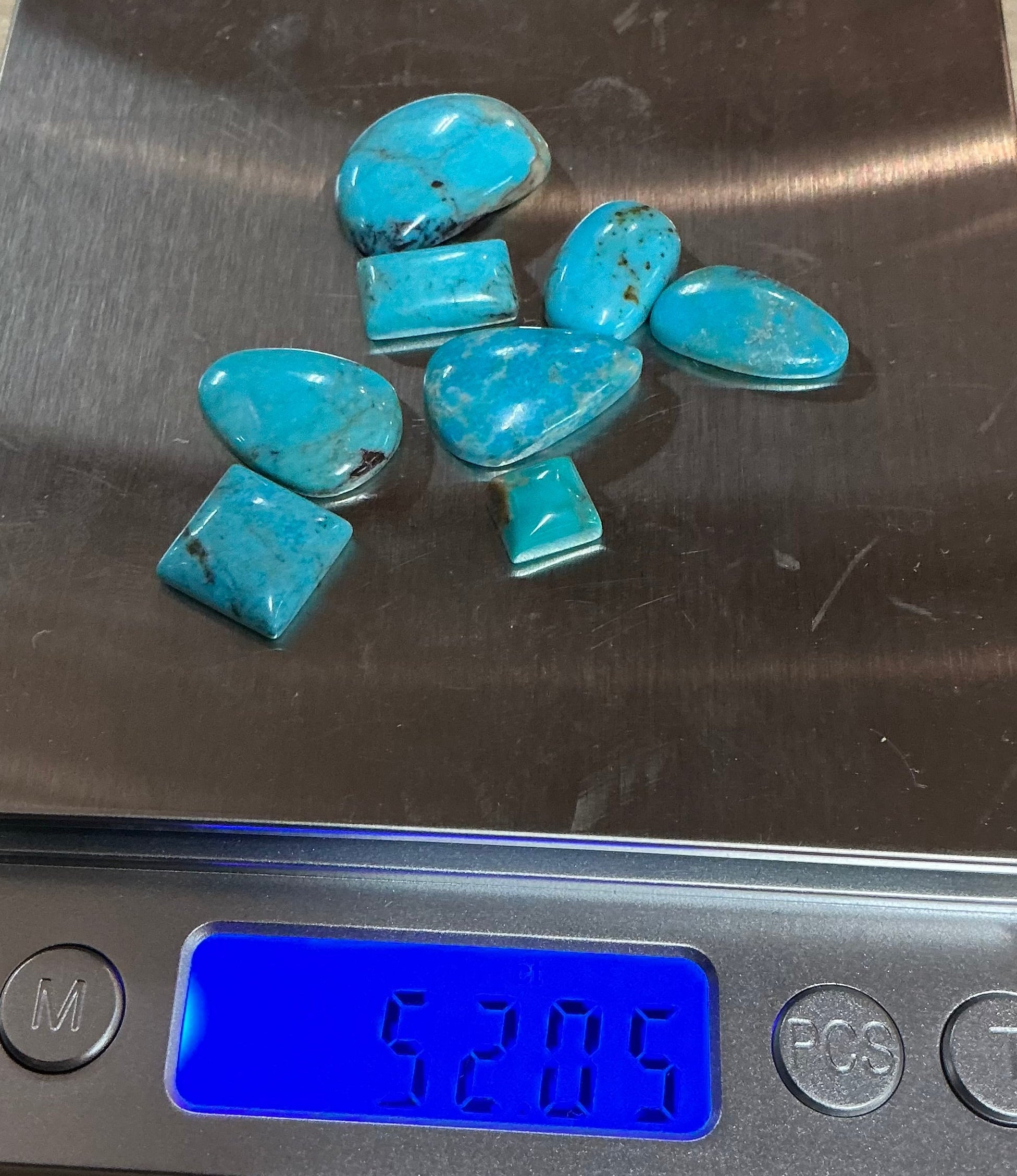 50 CTS BLUE ARIZONA TURQUOISE CABS $50 Lot 1