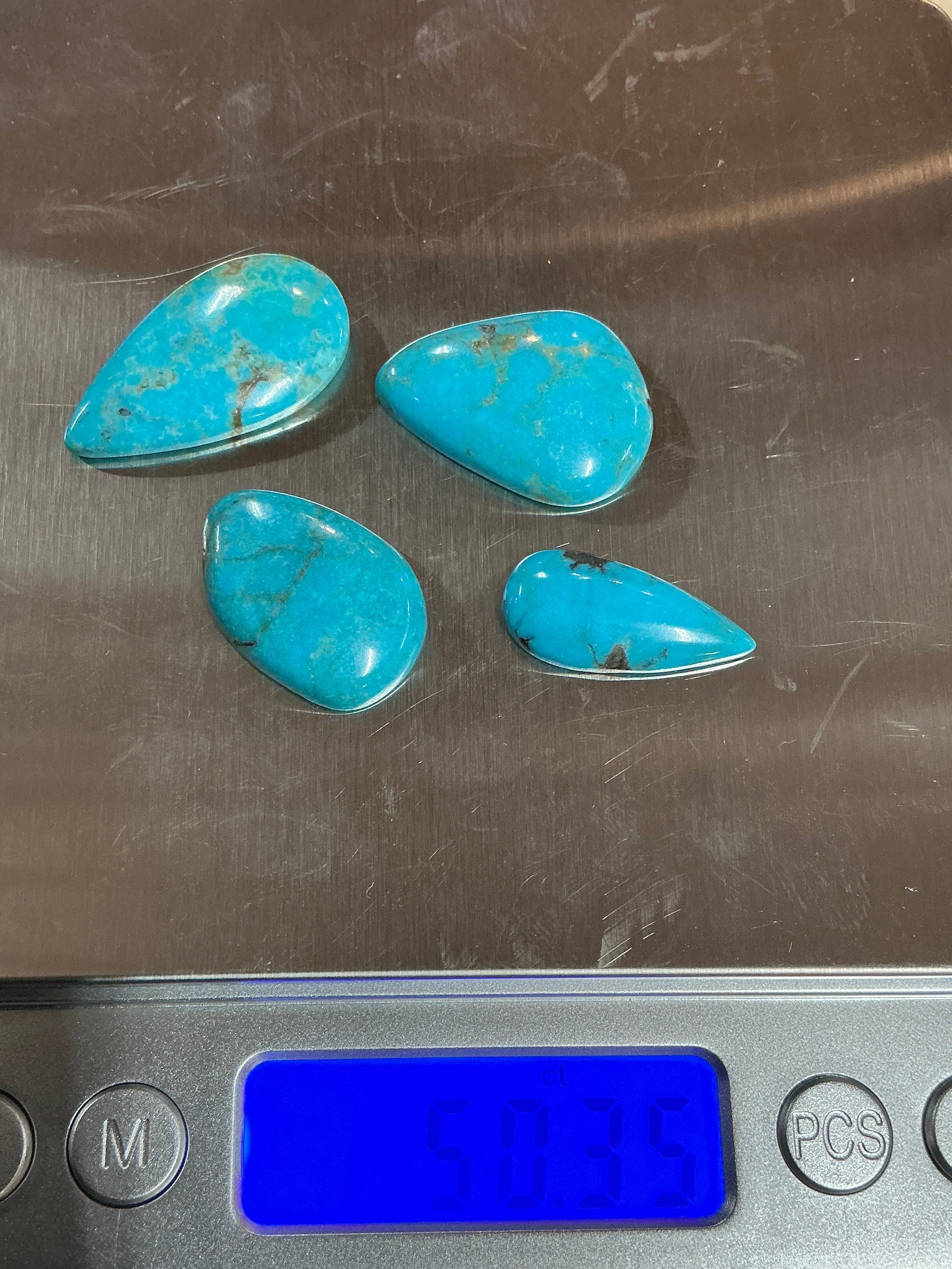 50 CTS BLUE ARIZONA TURQUOISE CABS $50 Lot 5