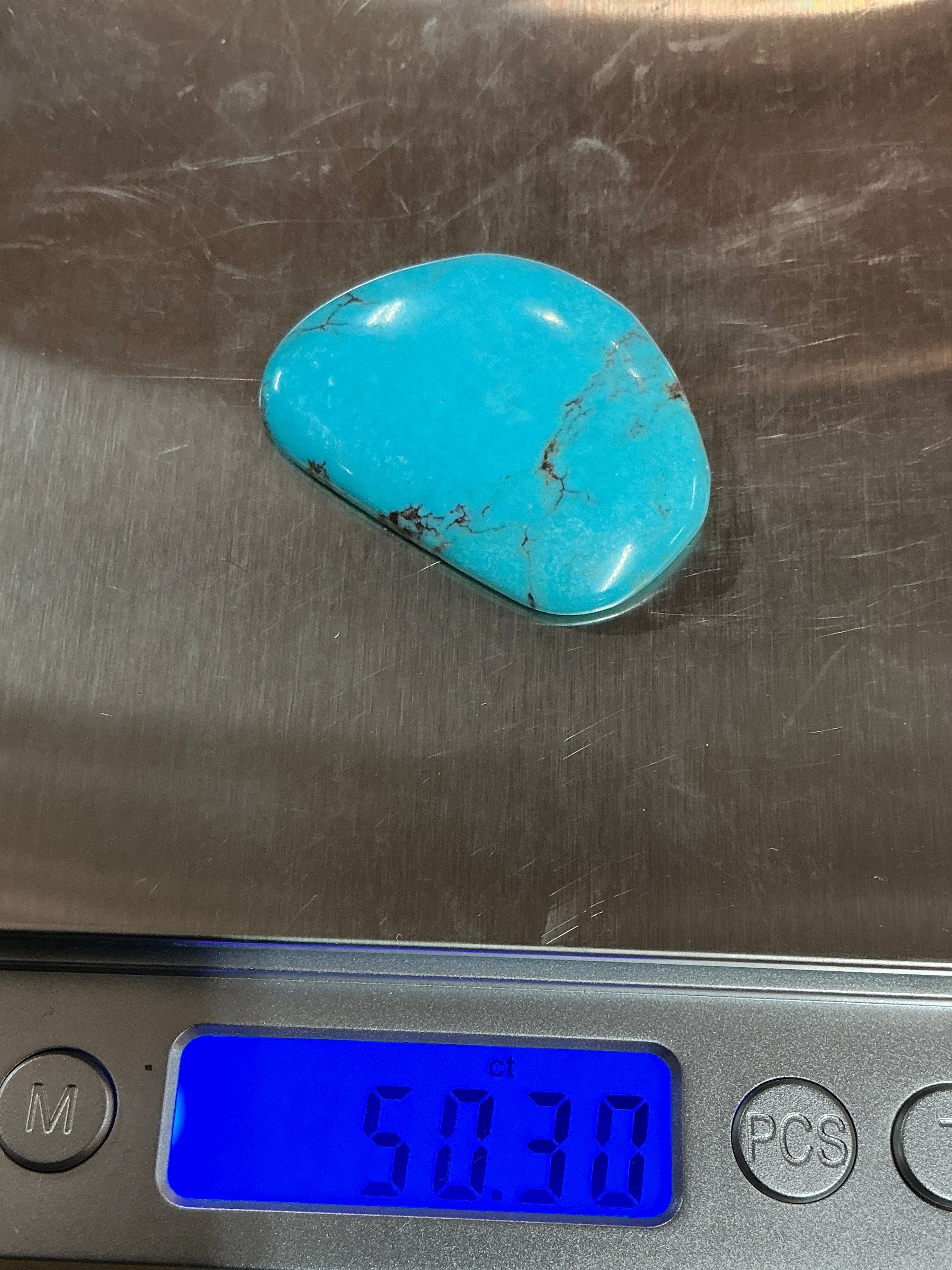 50 CTS BLUE ARIZONA TURQUOISE CABS $50 Lot 18