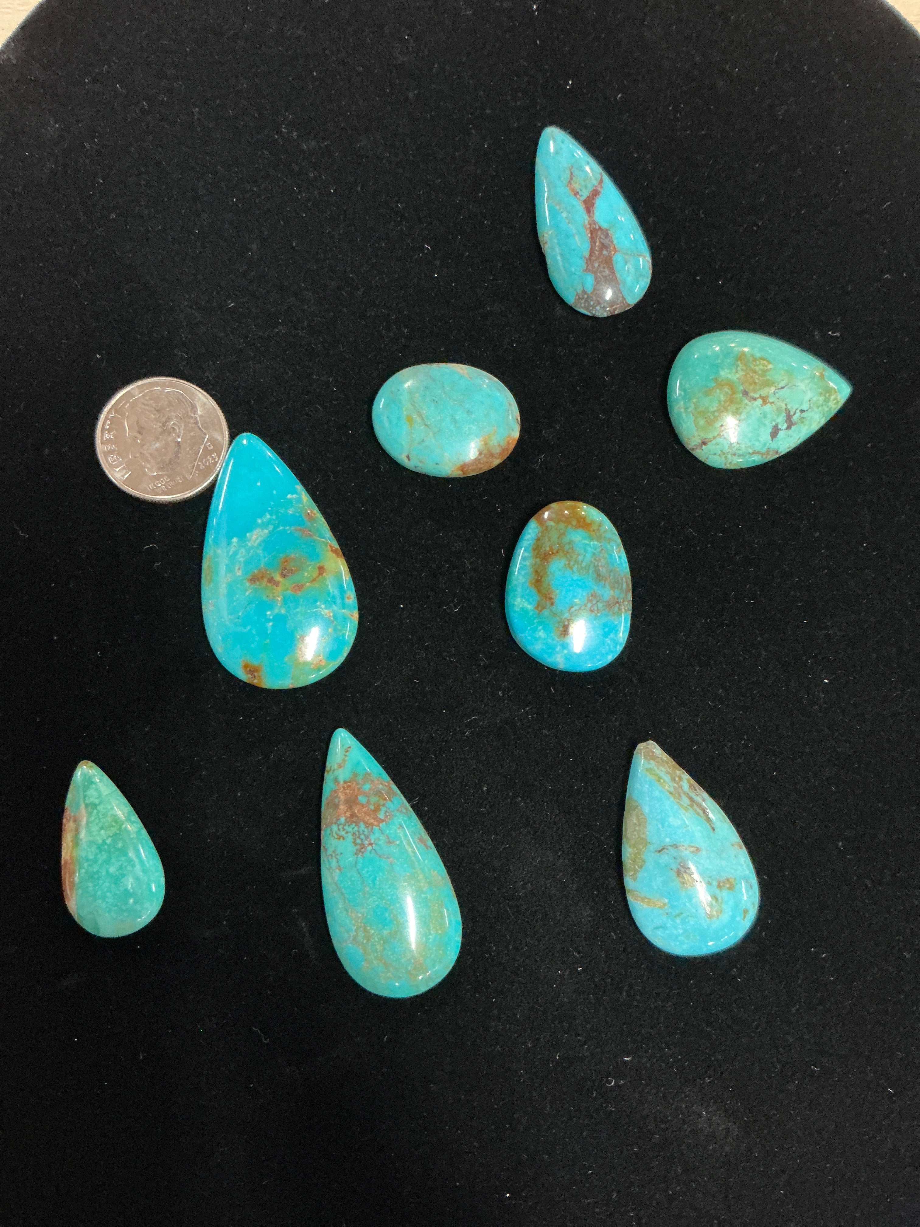 AJAX Turquoise Cabochons ~132 CARATS. LOT 5. $120