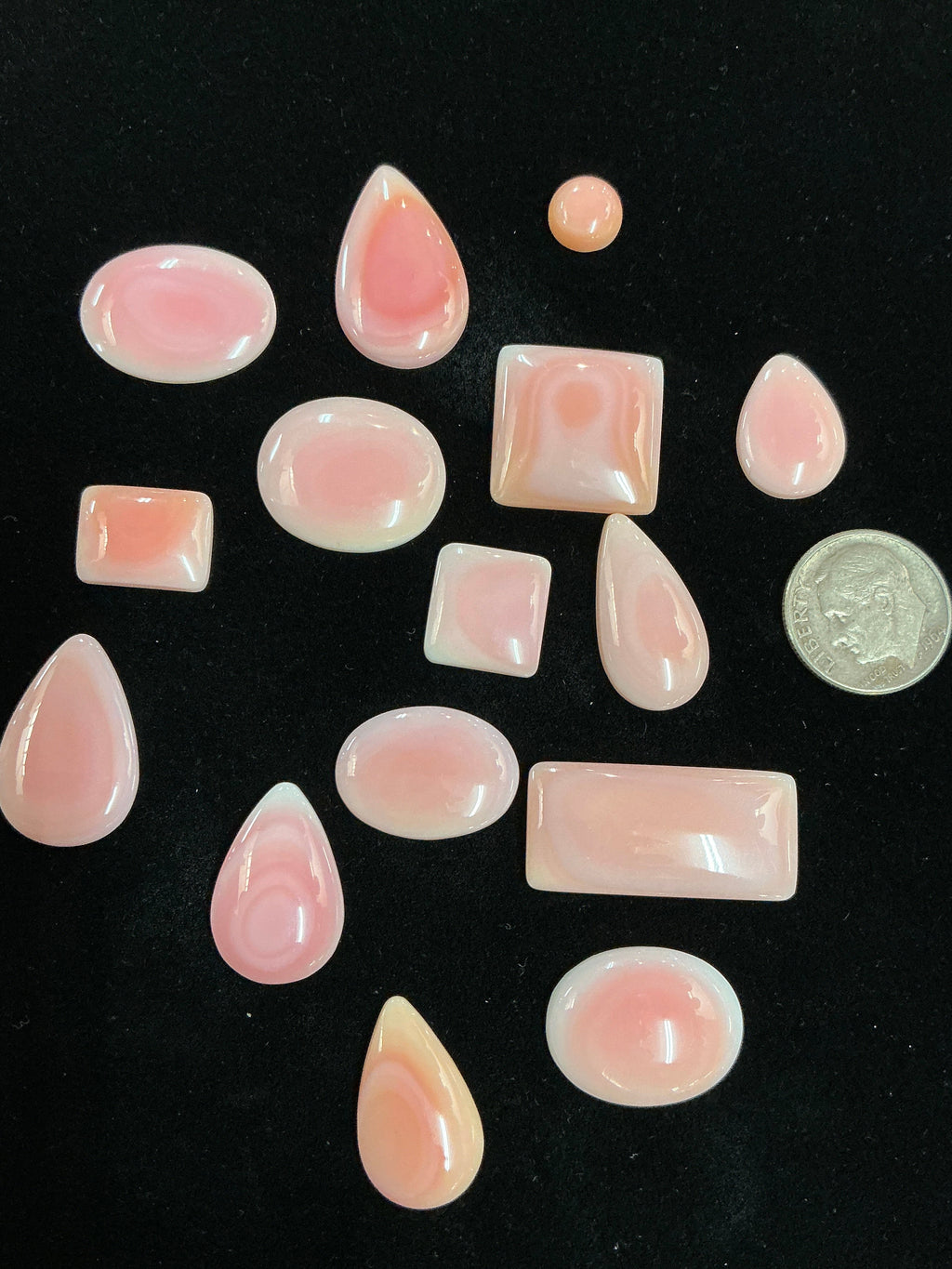 Pink Conch Cabochons ~100 Carats. Lot 1. $79