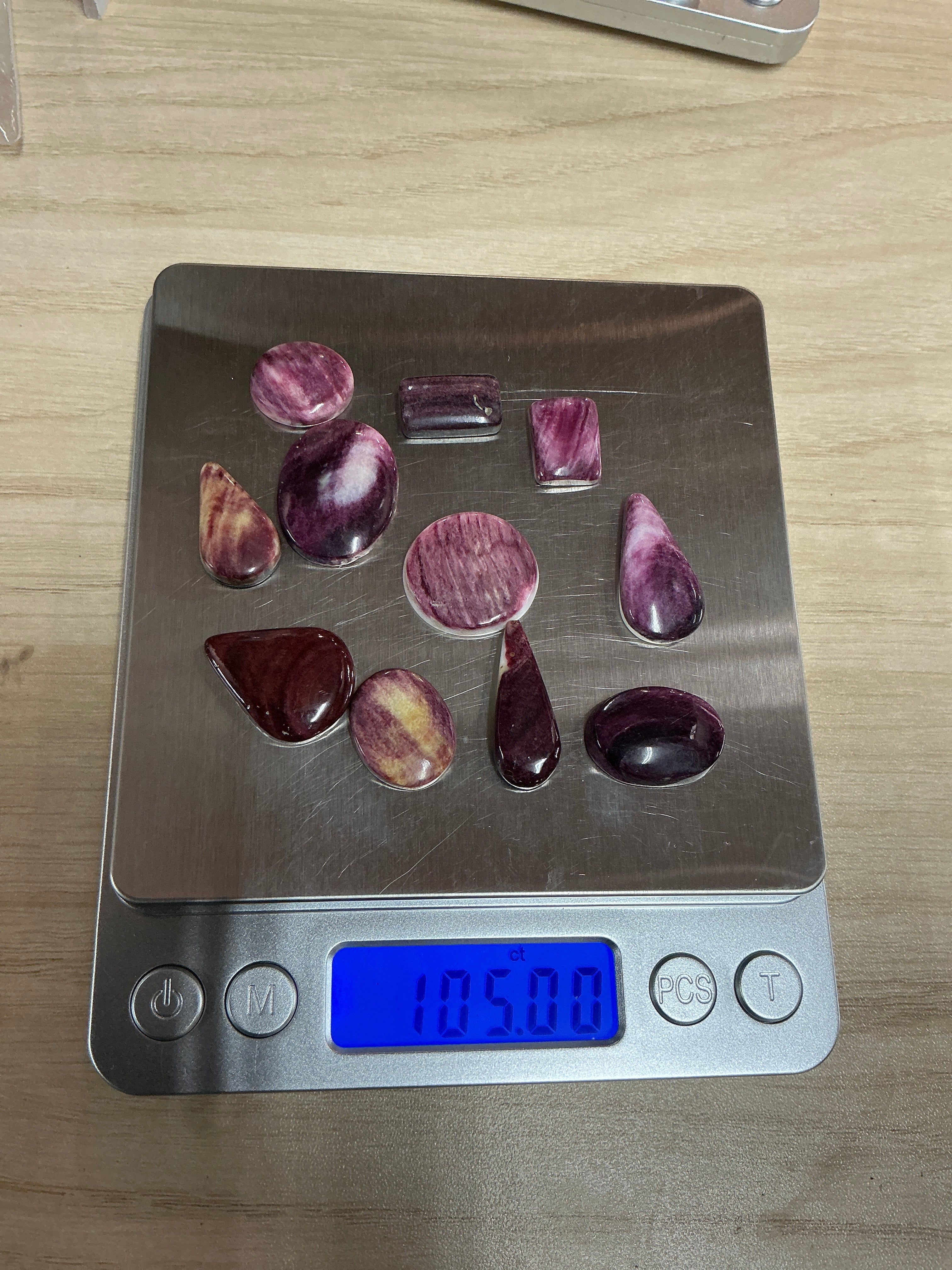 100 CARATS SPINY CABOCHONS LOT. LOT 3. $75.00