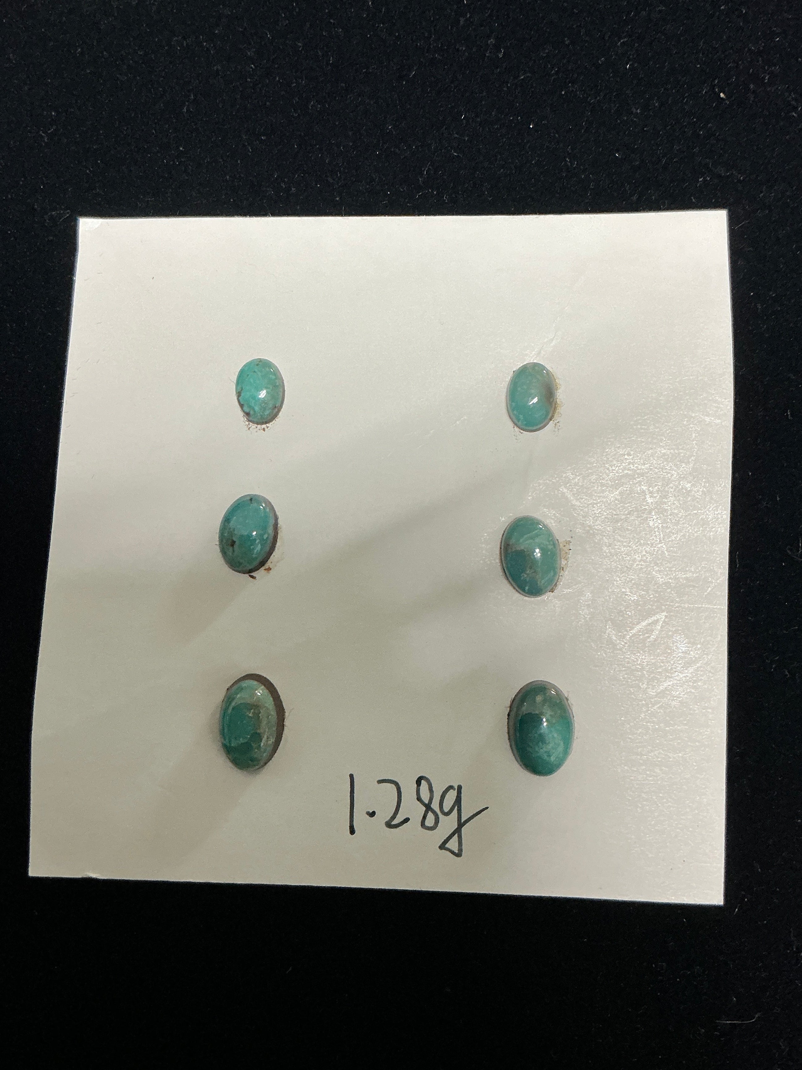 Turquoise Cabochon Card. Lot 16