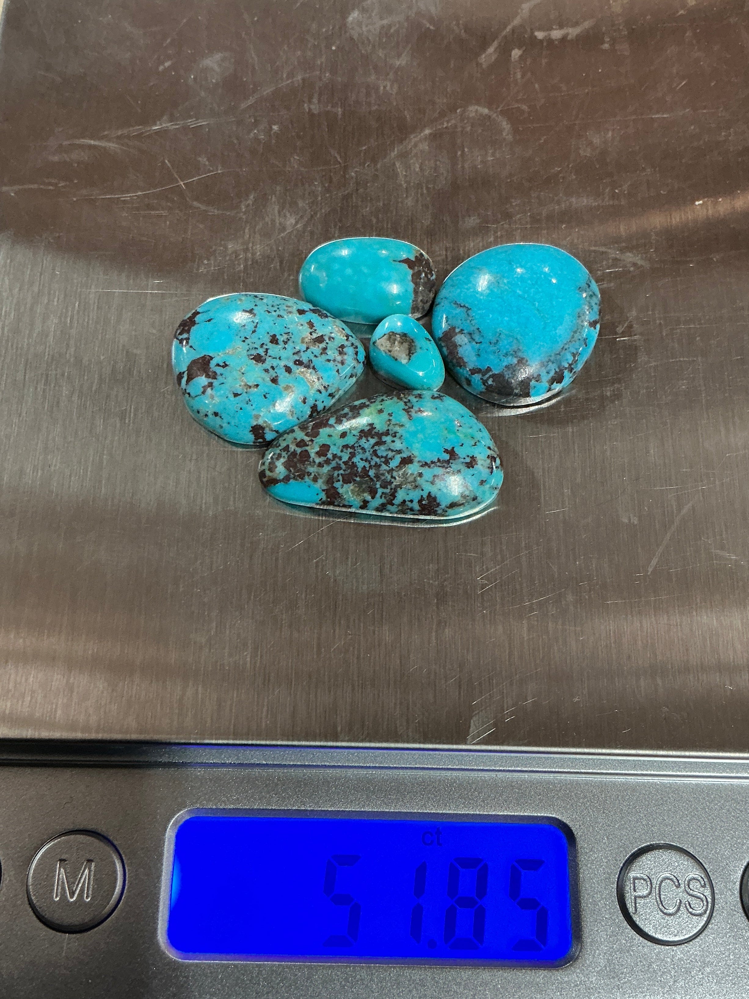 50 CTS BLUE ARIZONA TURQUOISE CABS $50 Lot 8