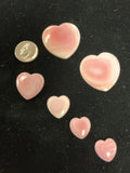 100 CTS PINK CONCH CABOCHONS HEARTS Lot 9