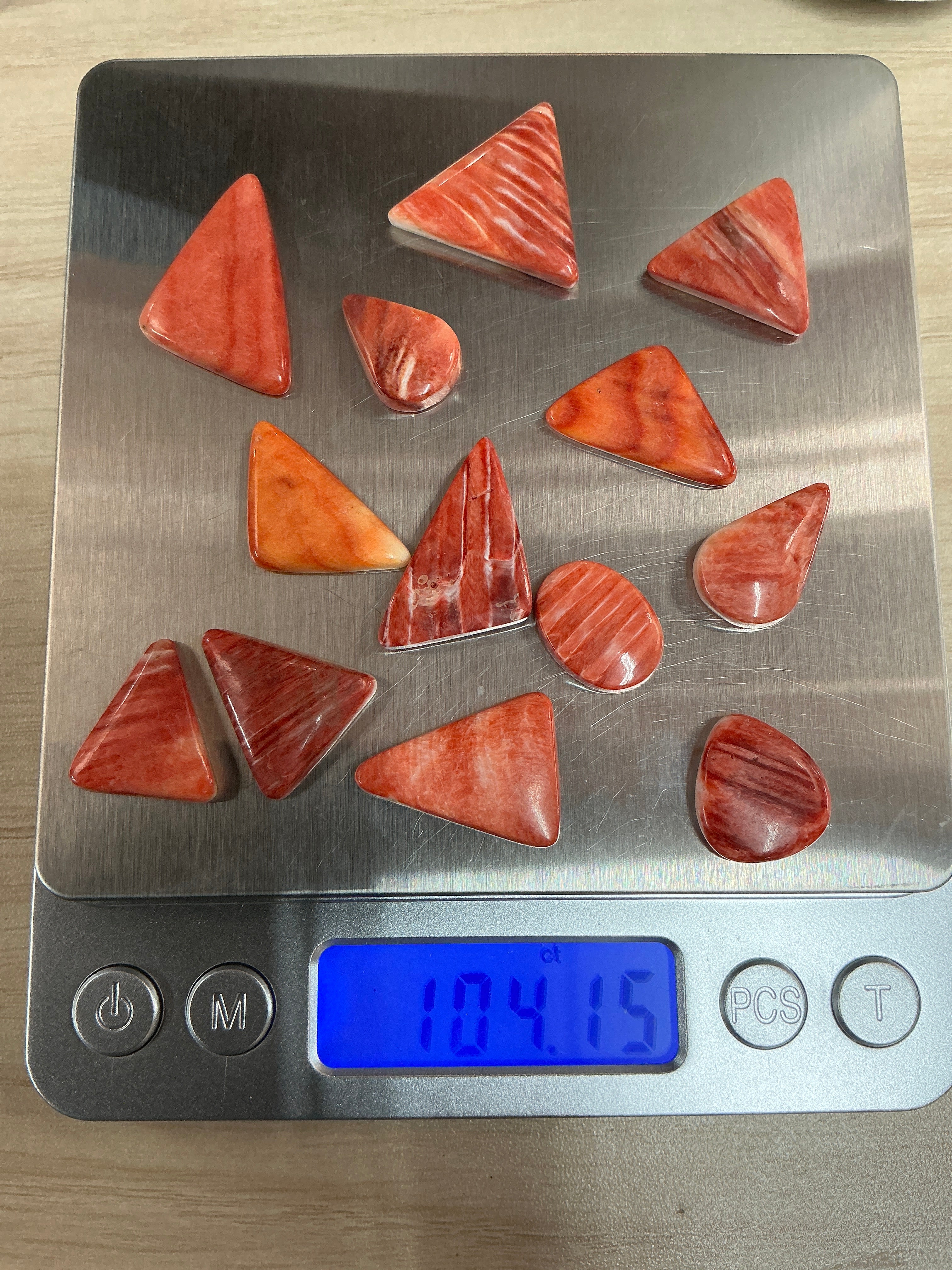 100 CARATS SPINY CABOCHONS LOT. LOT 11. $75.00