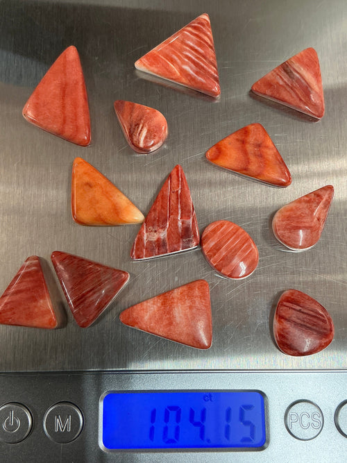 100 CARATS SPINY CABOCHONS LOT. LOT 11. $75.00
