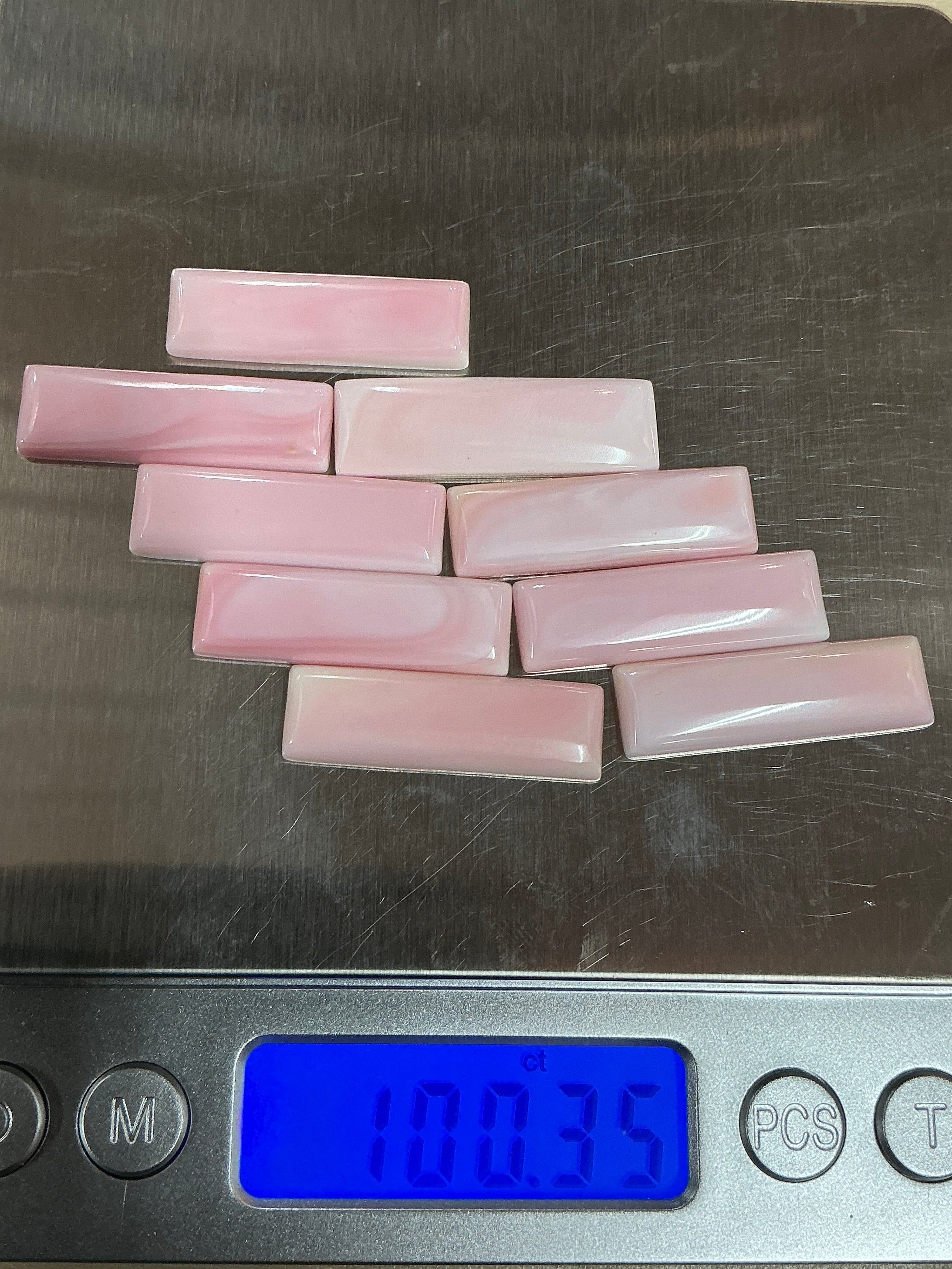 100 CTS PINK CONCH CABOCHONS Lot 2